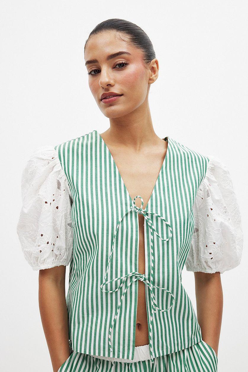 Anglaise Tie Detail Top Product Image