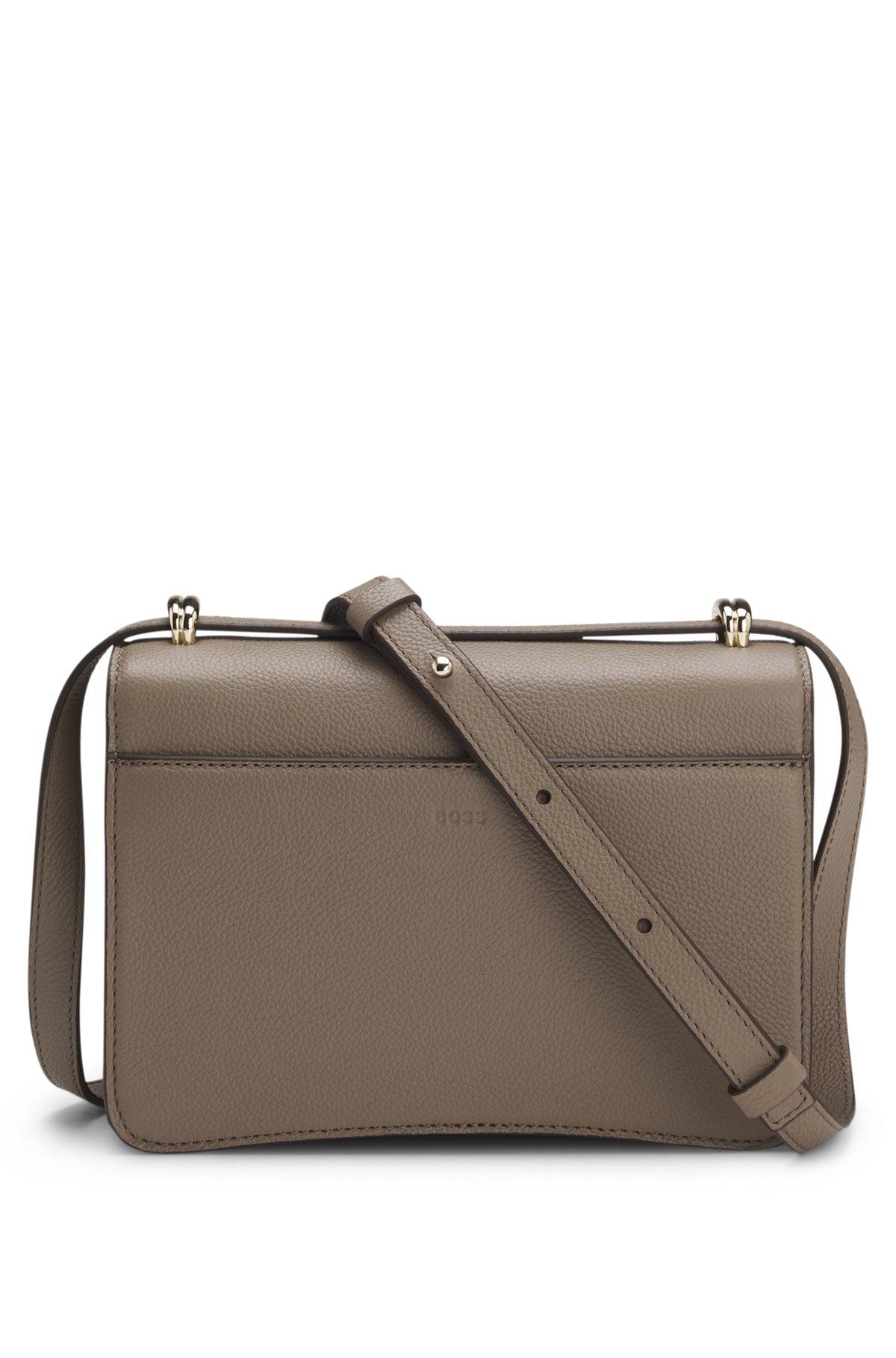 Leather crossbody bag with Double B monogram trim Product Image