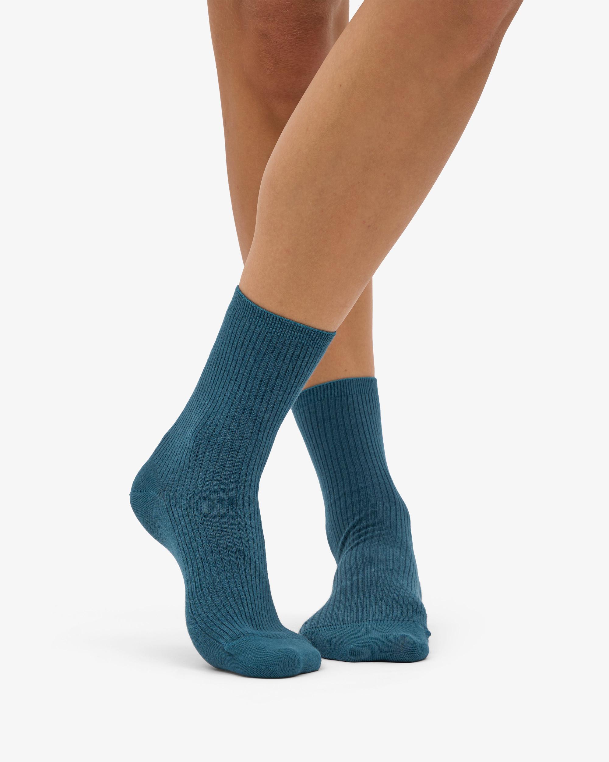 Classic Organic Sock - Ocean Green Product Image
