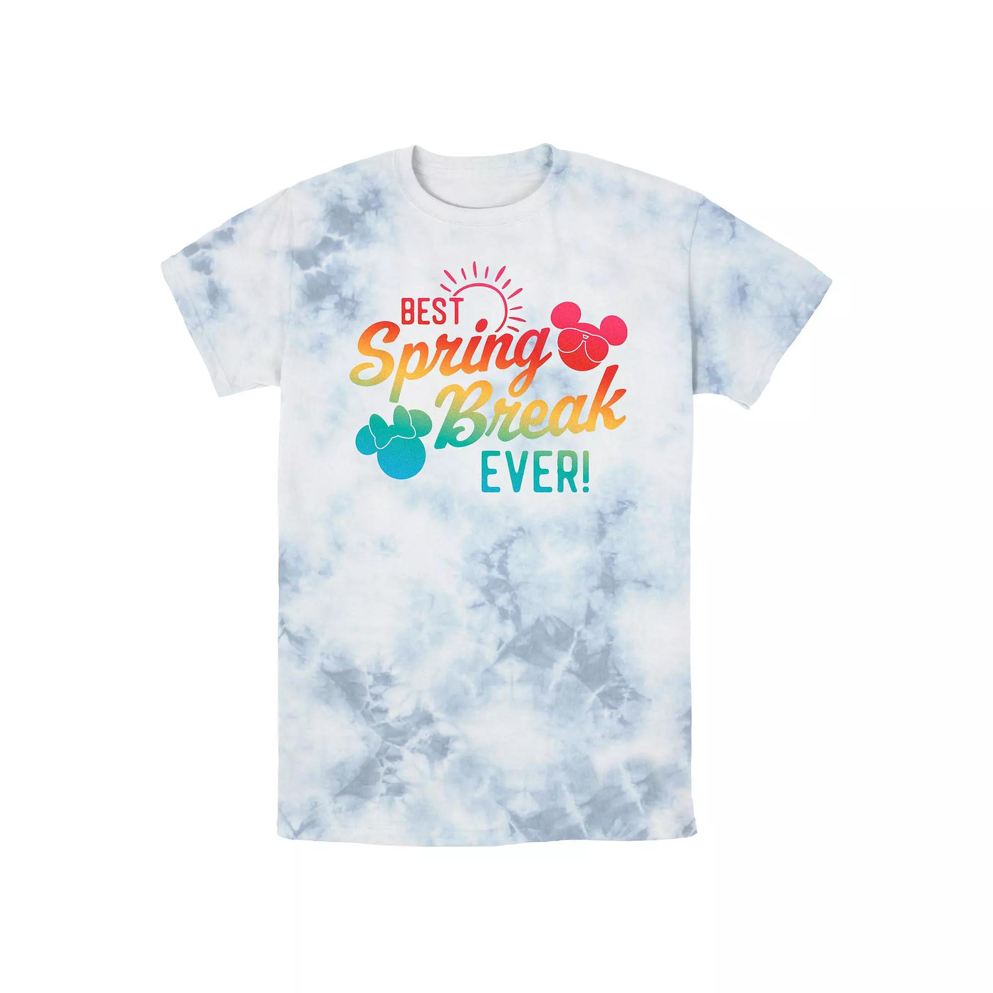 Disney's Mickey Mouse Best Spring Break Ever Bombard Wash Men's Graphic Tee,  Product Image