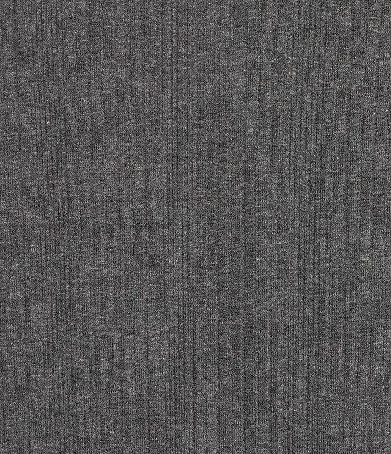 Democracy Mixed-Media Mock Neck Long Sleeve Lettuce Edge Detail Popover Top Product Image