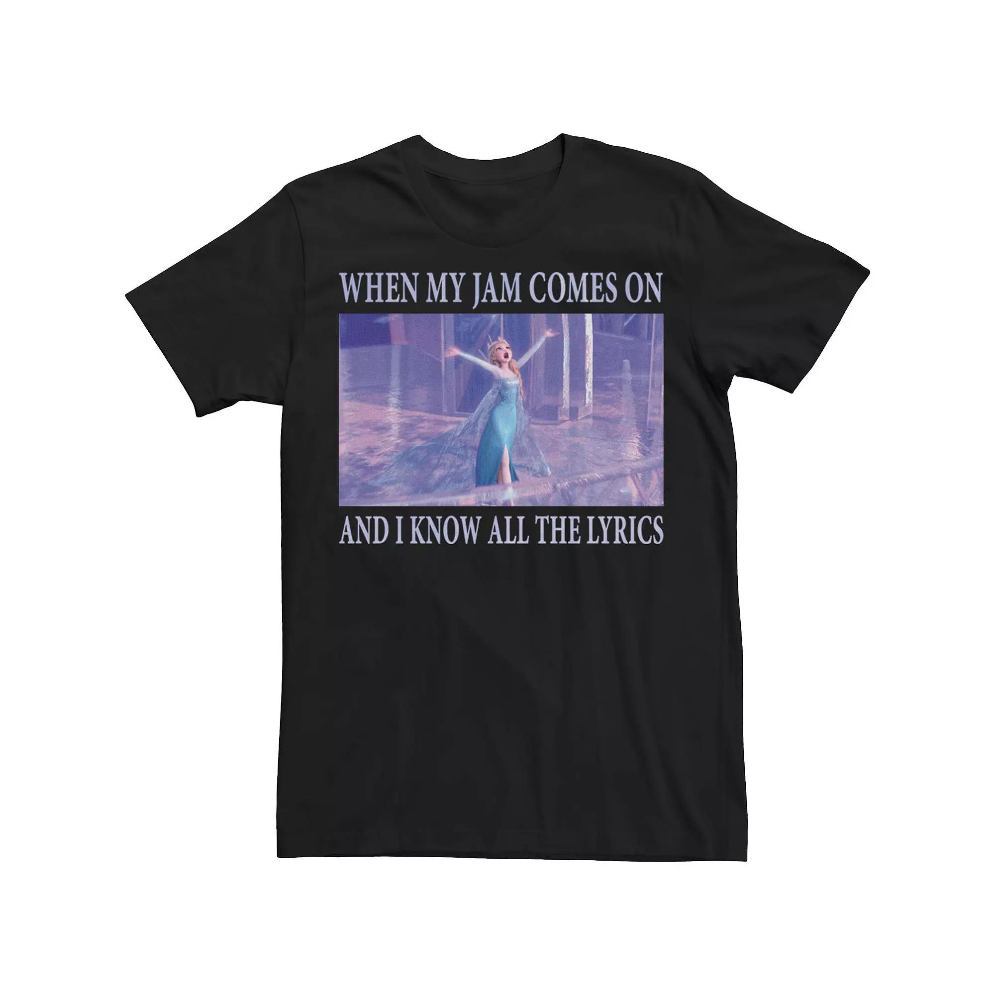 Big & Tall Disney Frozen Elsa When Jam Comes On I Know The Lyrics Tee, Men's,  Product Image