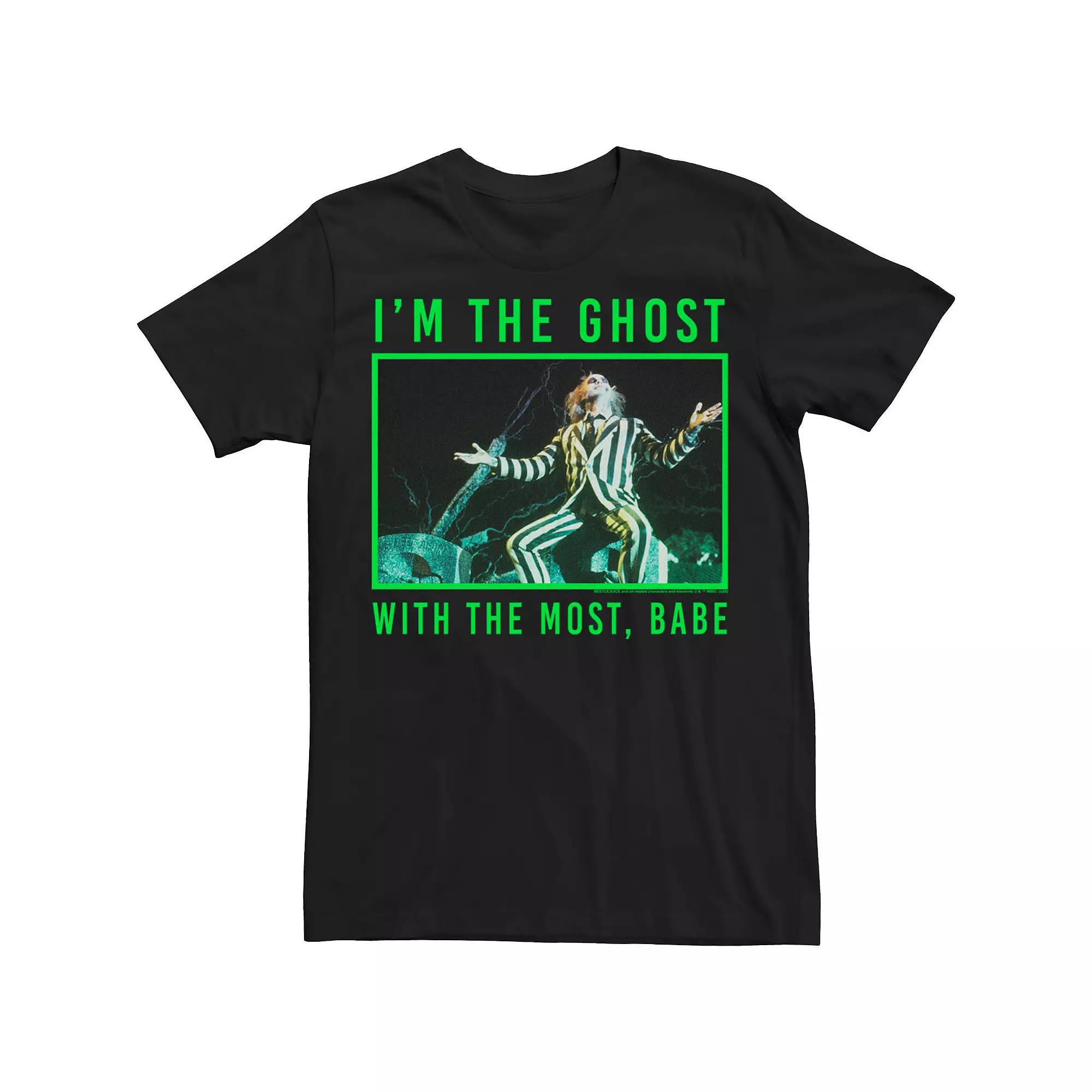 Men's Beetlejuice Most Ghost Meme Photo Real Tee,  Product Image