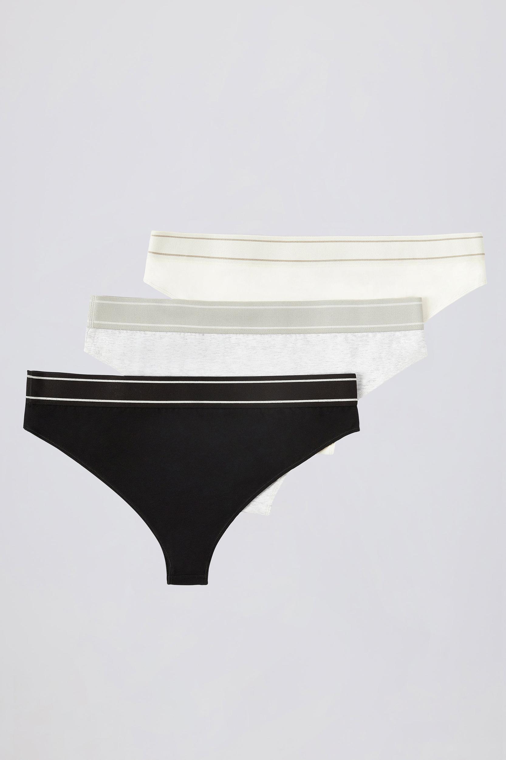 High-Waist Cheeky Briefs Bundle in Multi Product Image