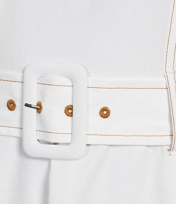 Calvin Klein Belted High-Low Hem Midi Dress Product Image