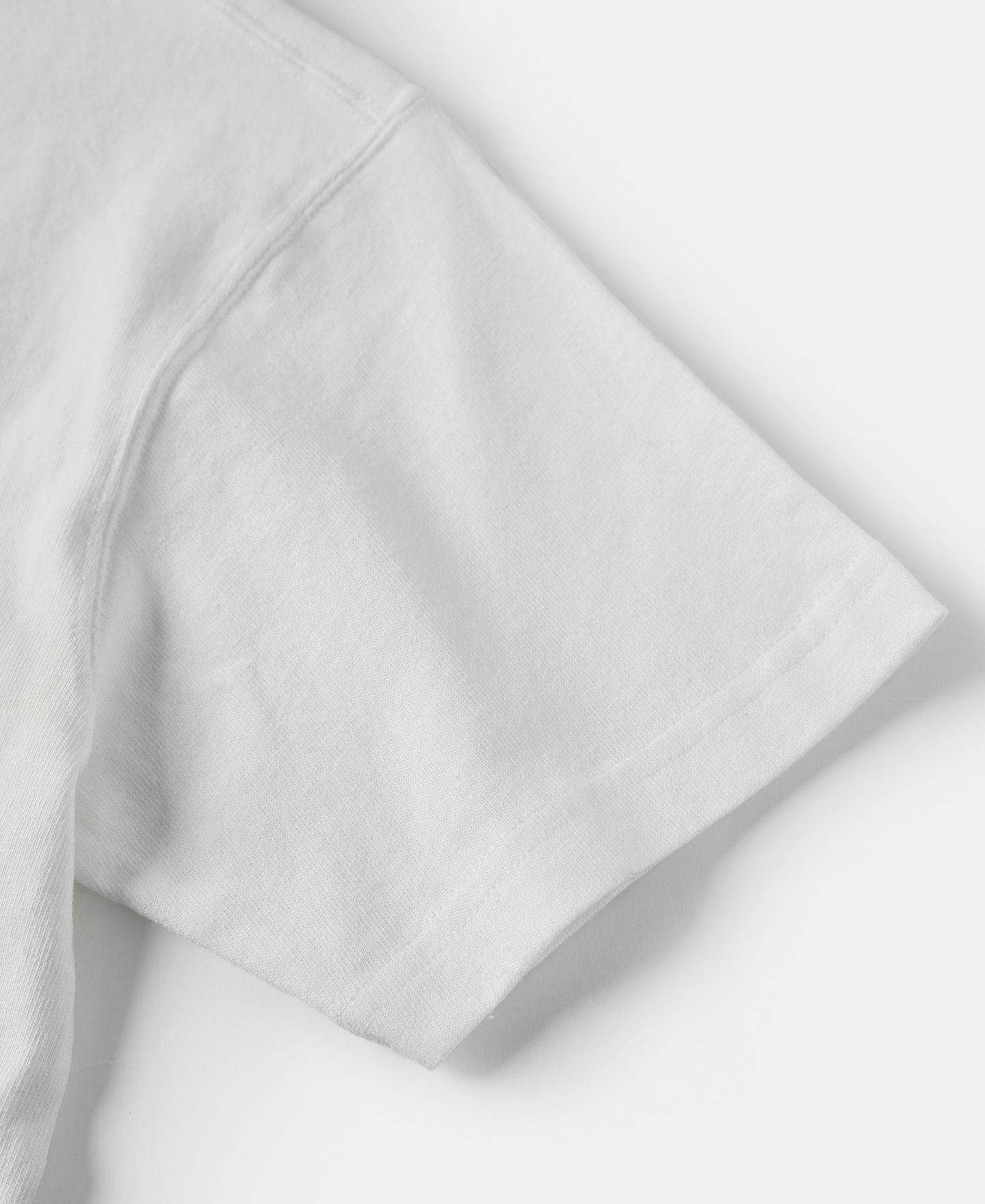 Retro Motorcycle Graphic T-Shirt - White Product Image