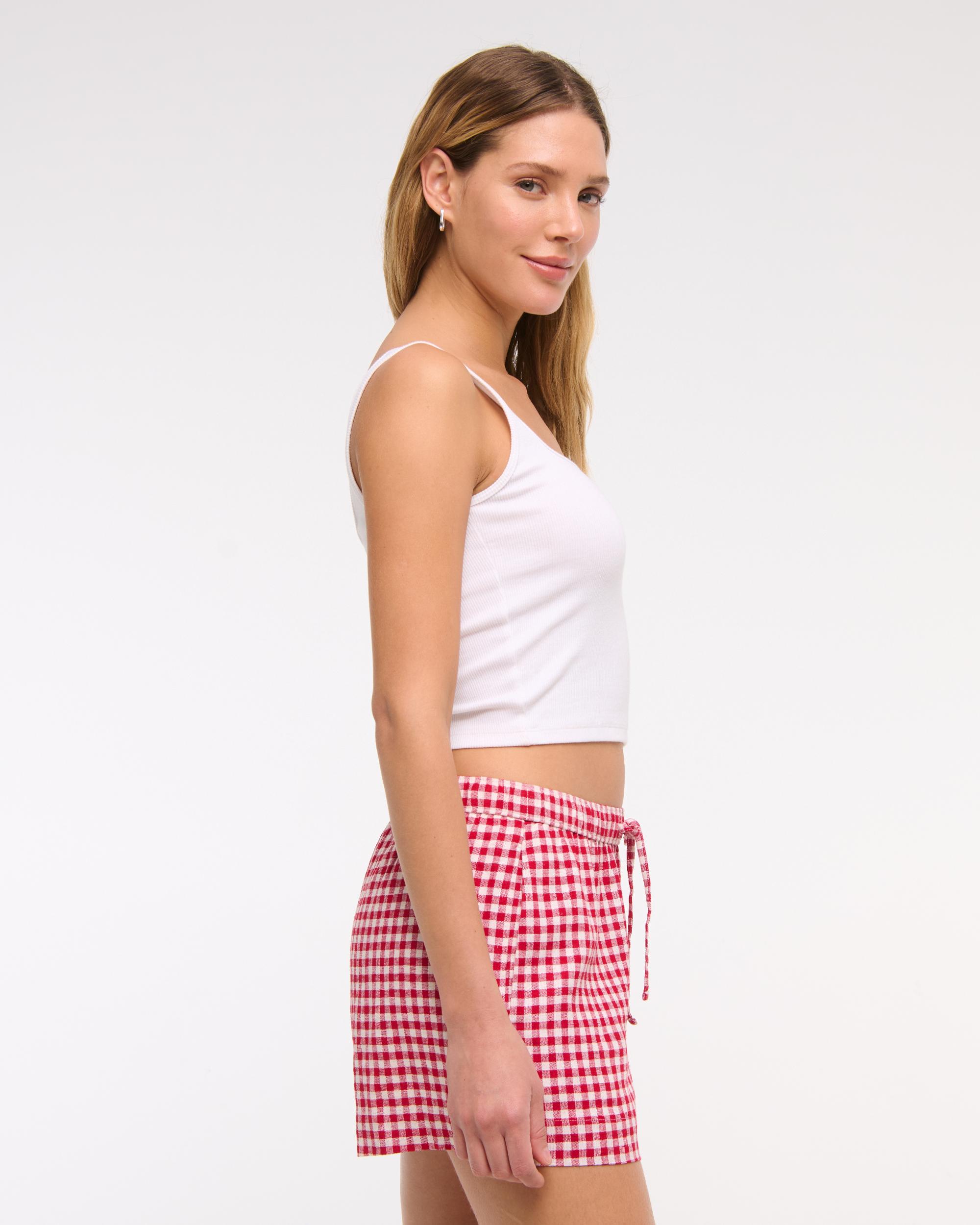 Mid Rise Linen-Blend Pull-On Short Product Image