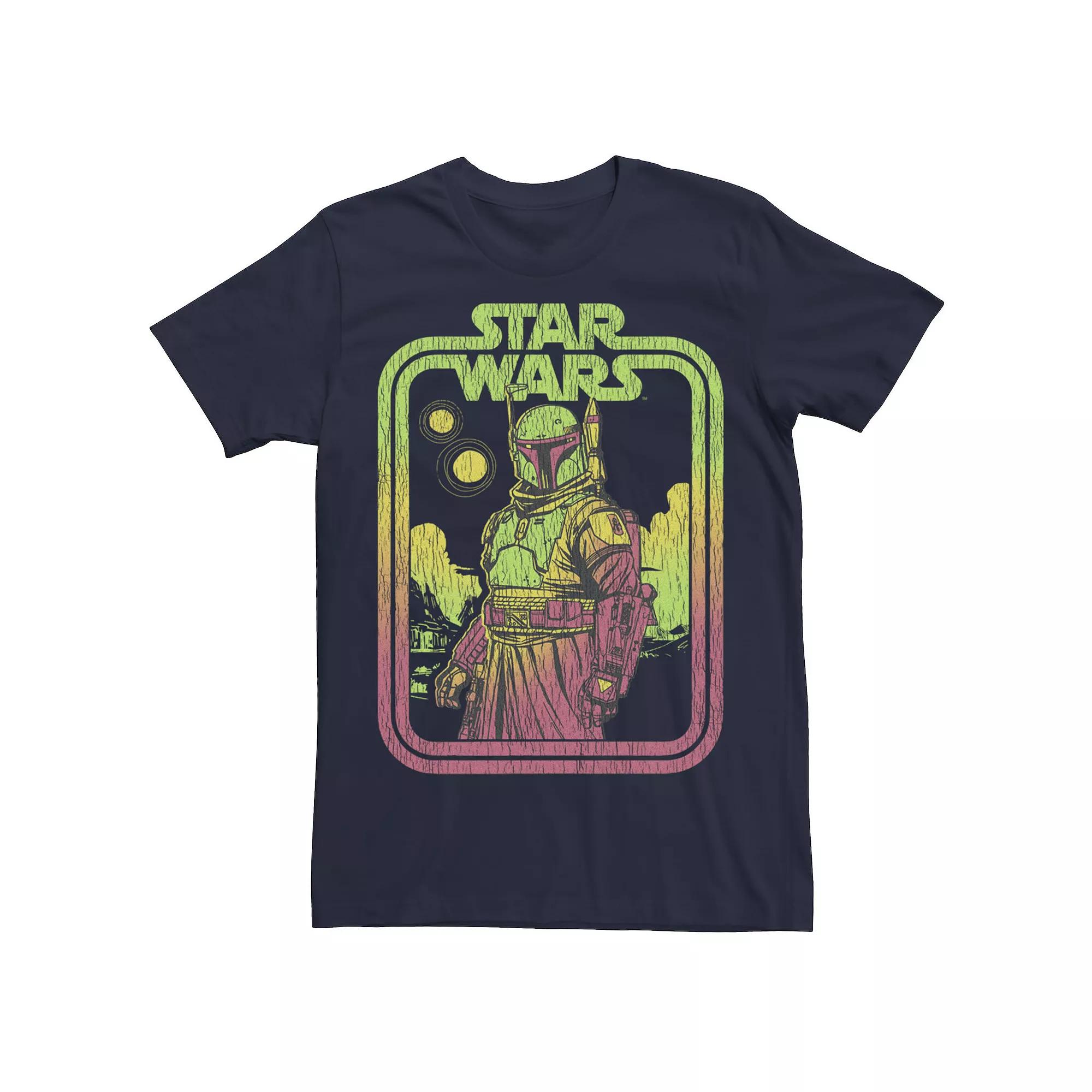 Men's Star Wars Boba Fett Retro Boxed Portrait Tee, Boy's,  Product Image
