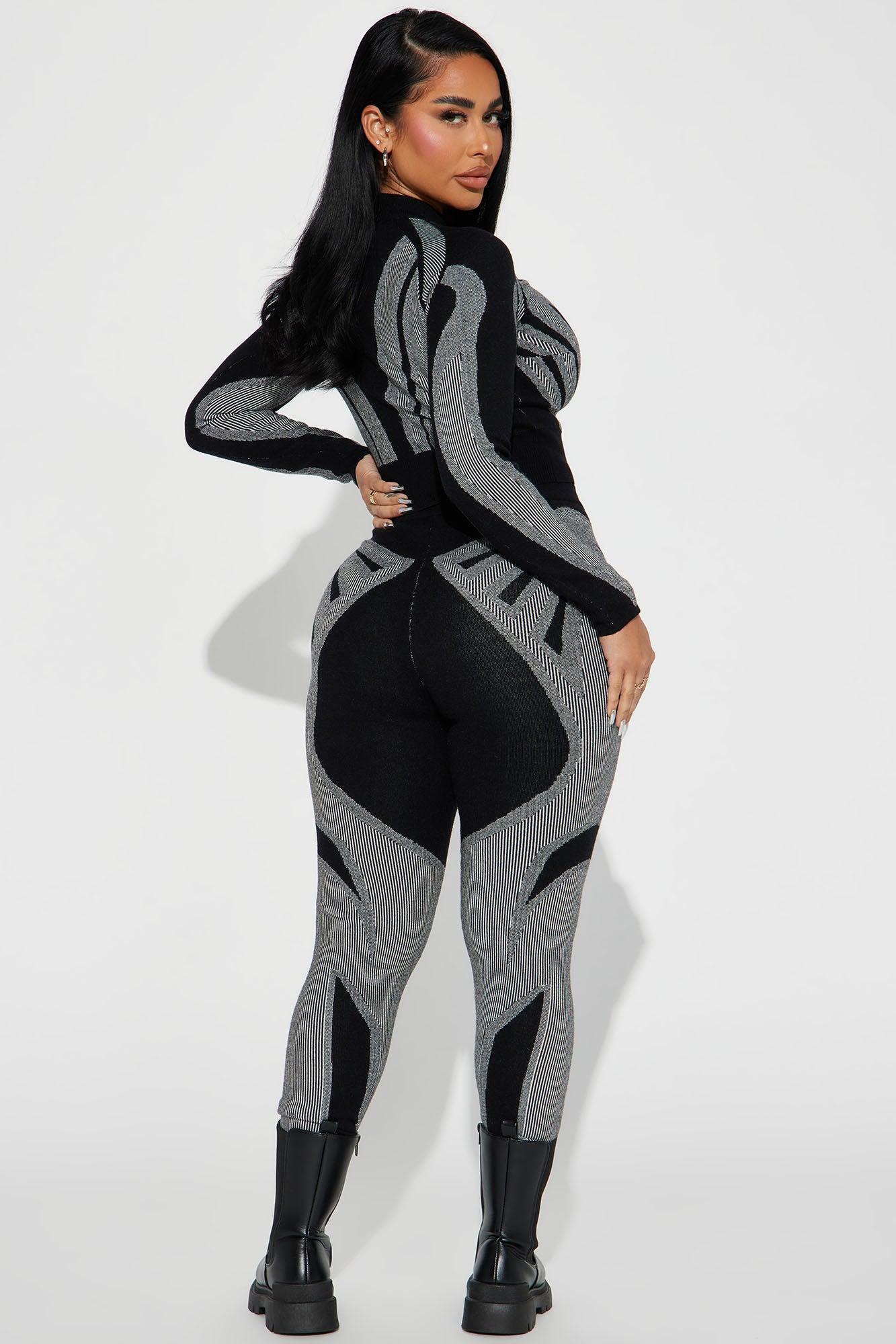 Ava Sweater Legging Set - Black/combo Product Image