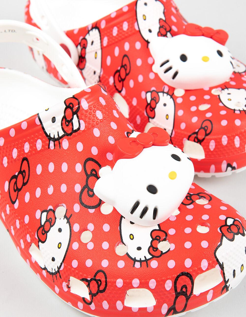 CROCS x Hello Kitty Womens Classic Clogs - RED Product Image