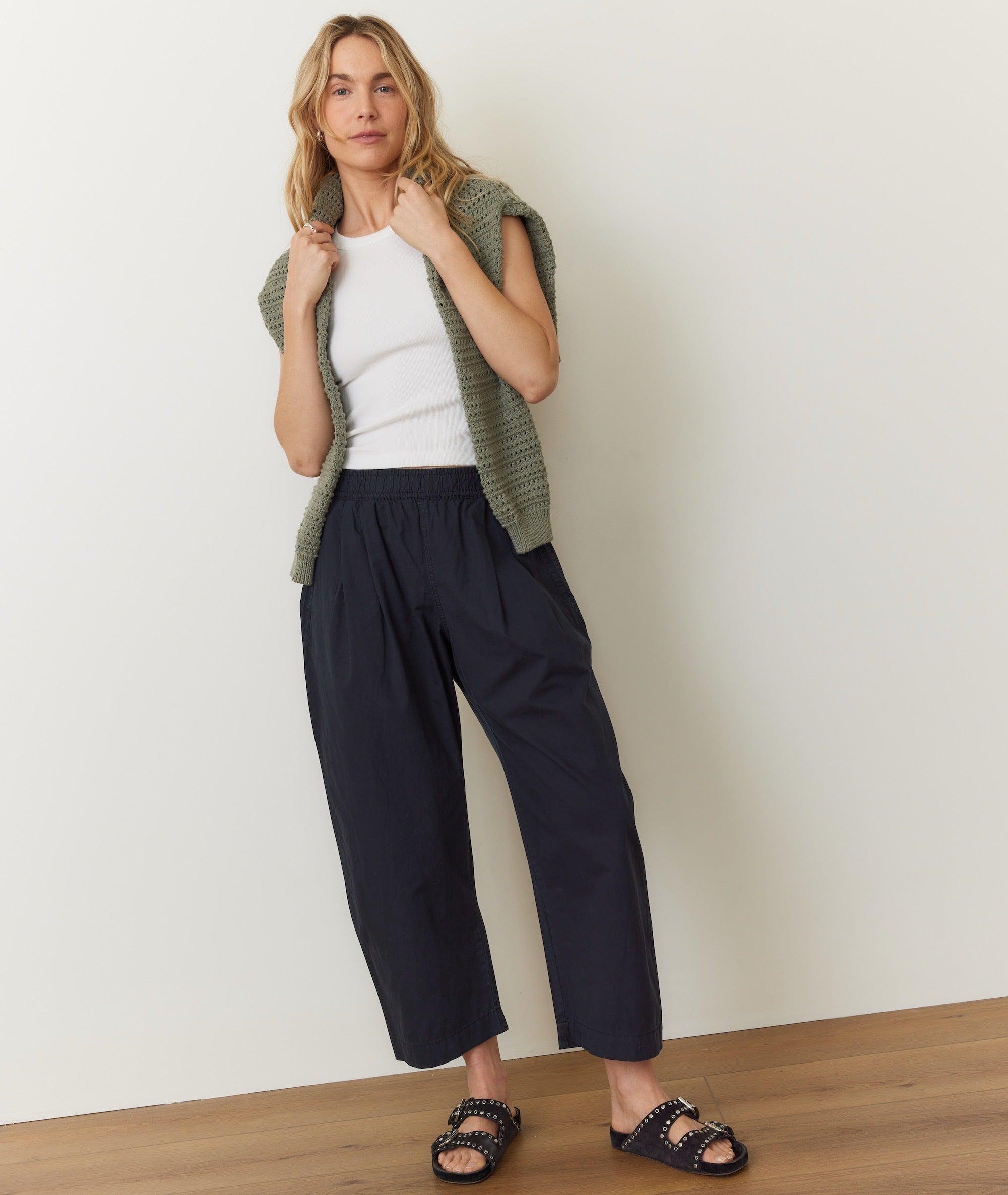 Kyra Poplin Barrel Pant Product Image