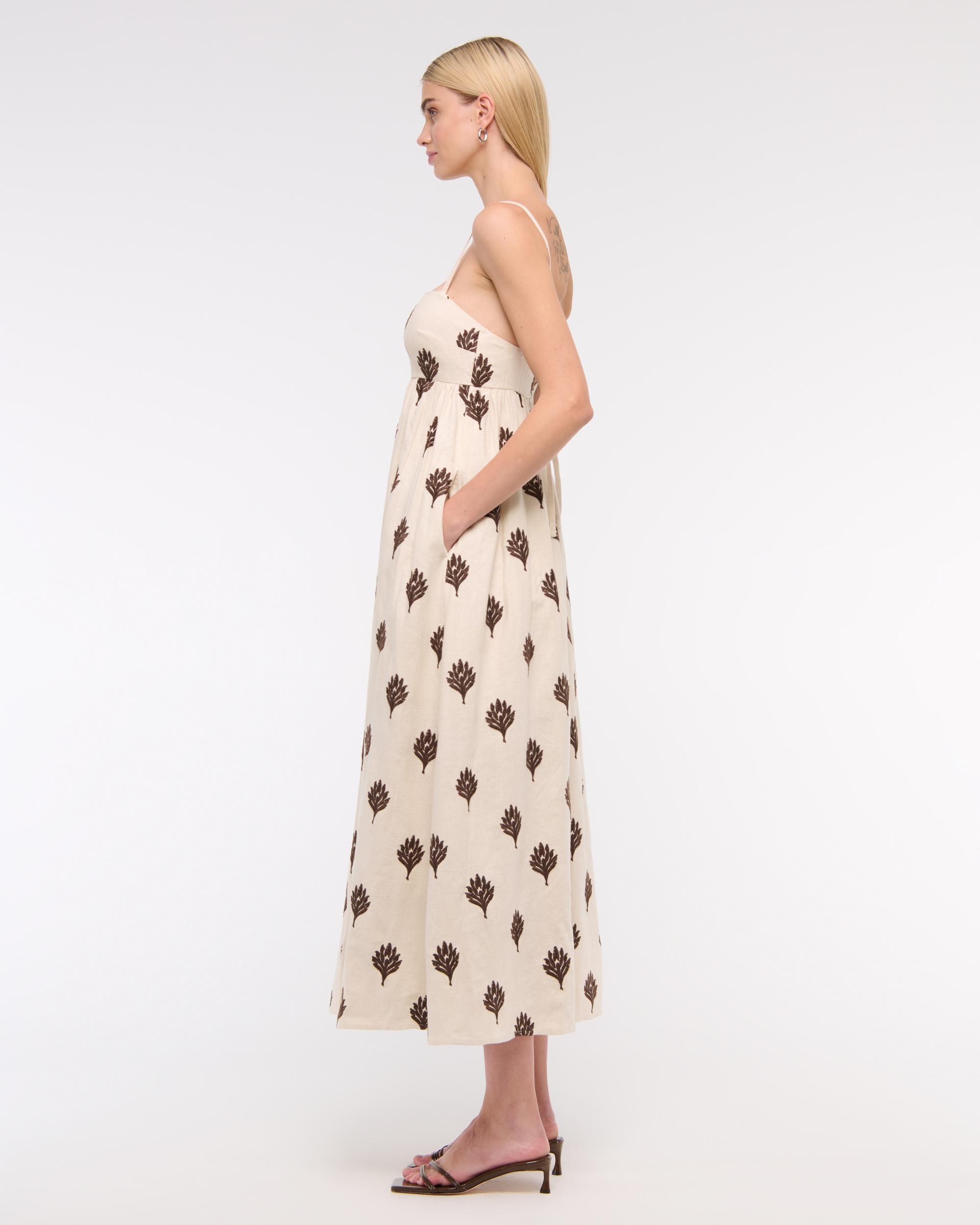 Tie-Back Babydoll Maxi Dress Product Image