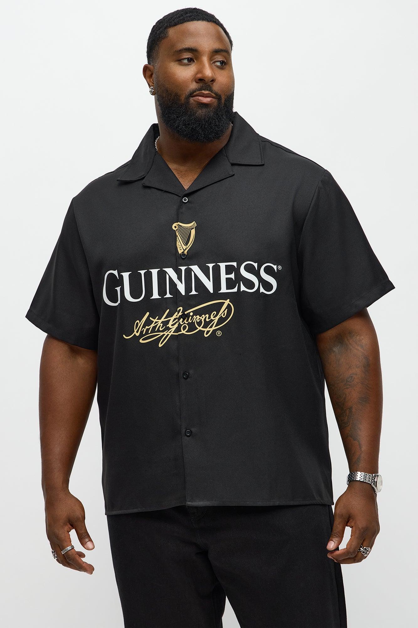 Guinness Button Up Shirt - Black Male Product Image