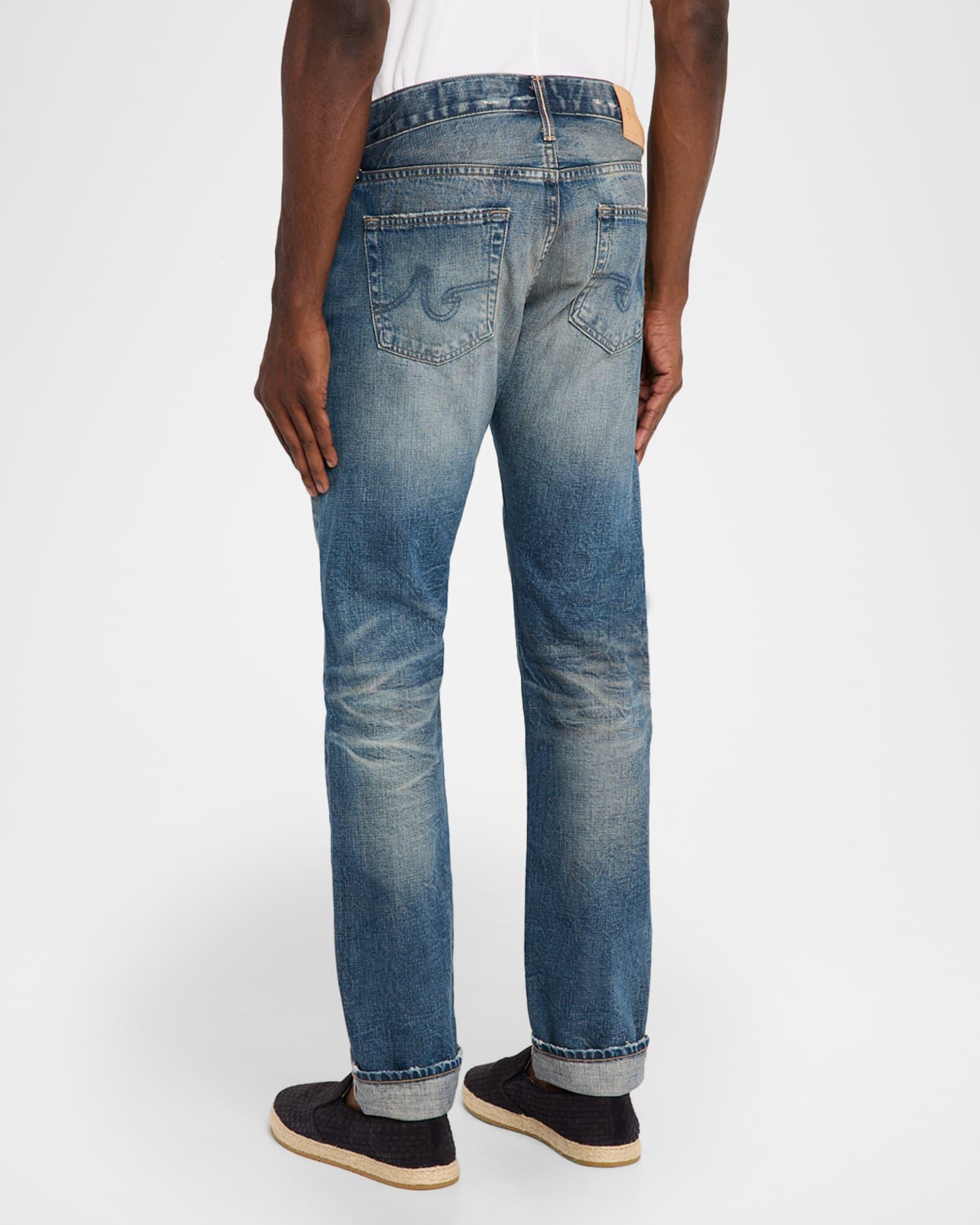 Men's Tellis Slim Faded Denim Jeans Product Image