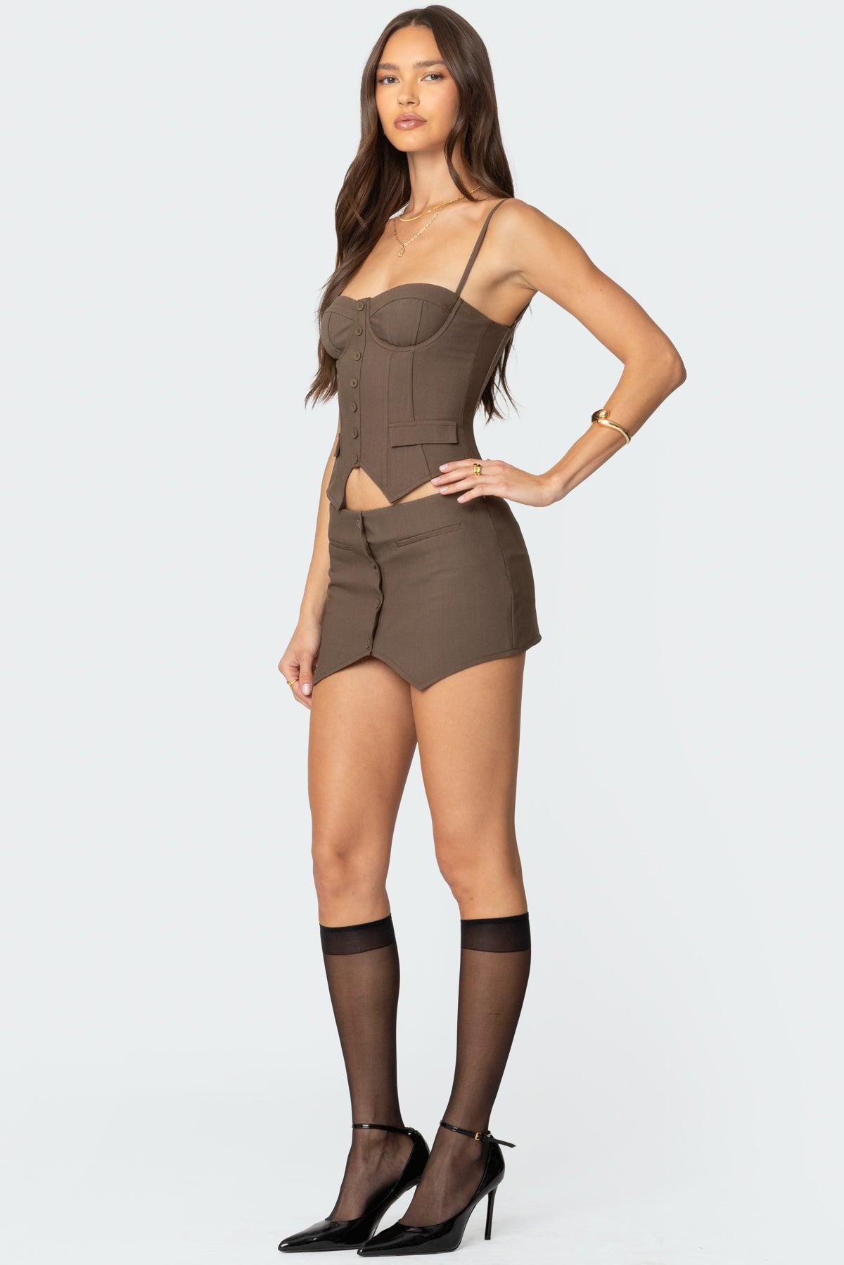 Ellis Buttoned Up Mini Skort Product Image
