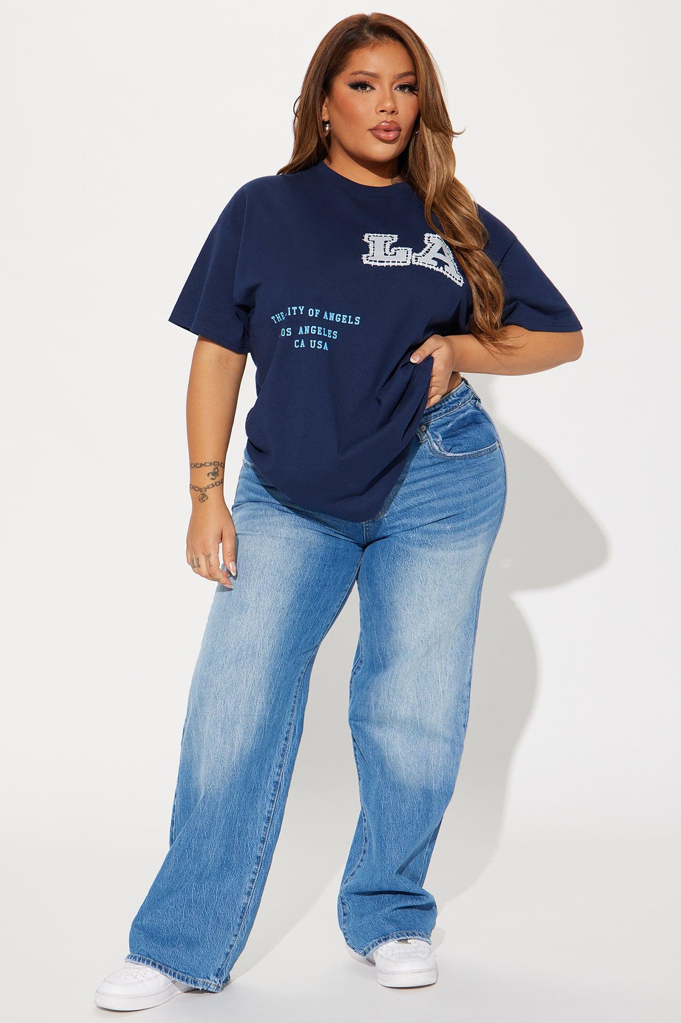 LA Stitched On Me Tee - Navy Product Image