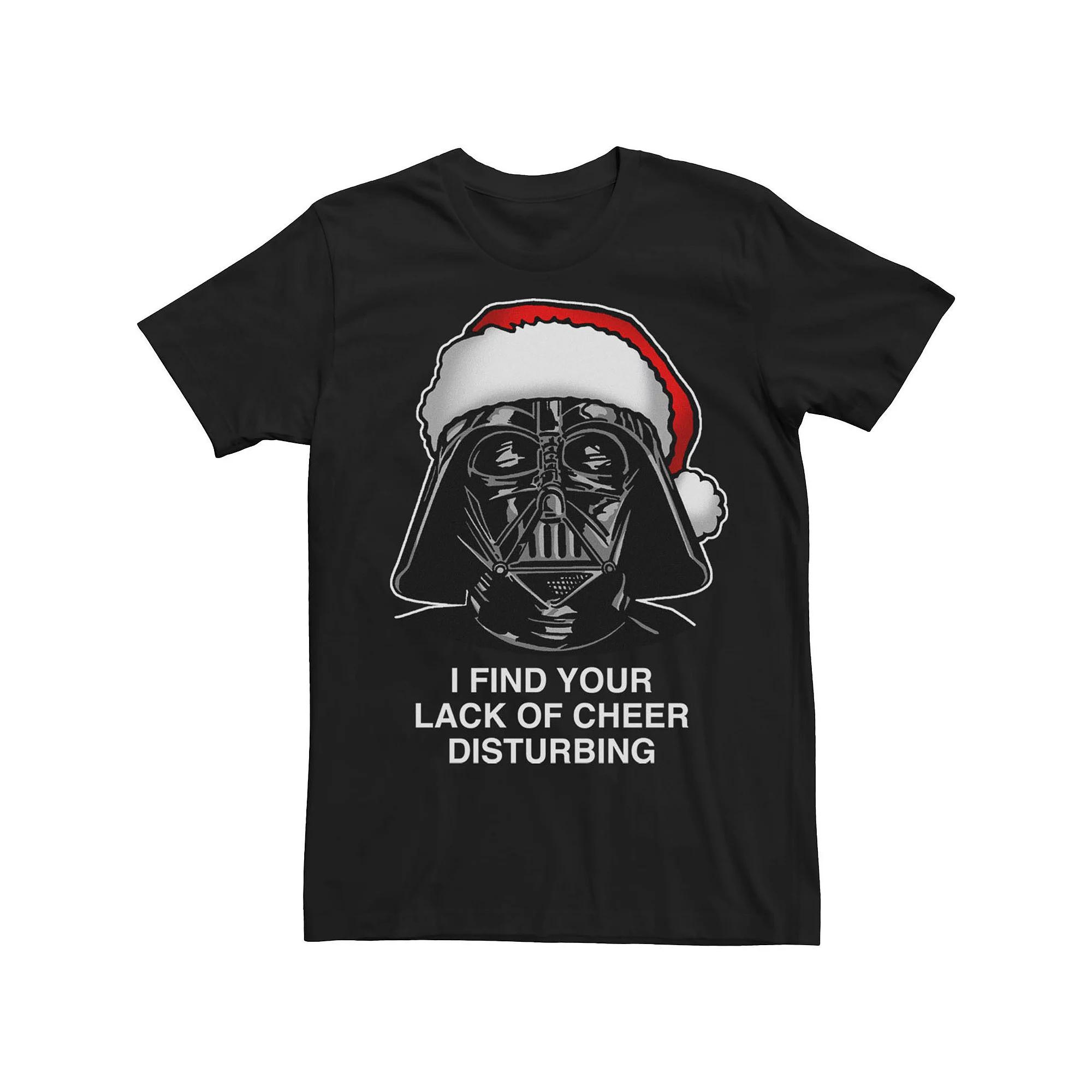Men's Star Wars Lack Of Cheer Text Tee, Size: 3XL, Grey Product Image