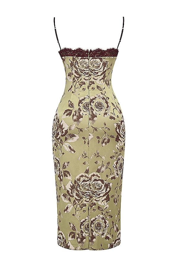 Cassia  floral print midi dress Product Image