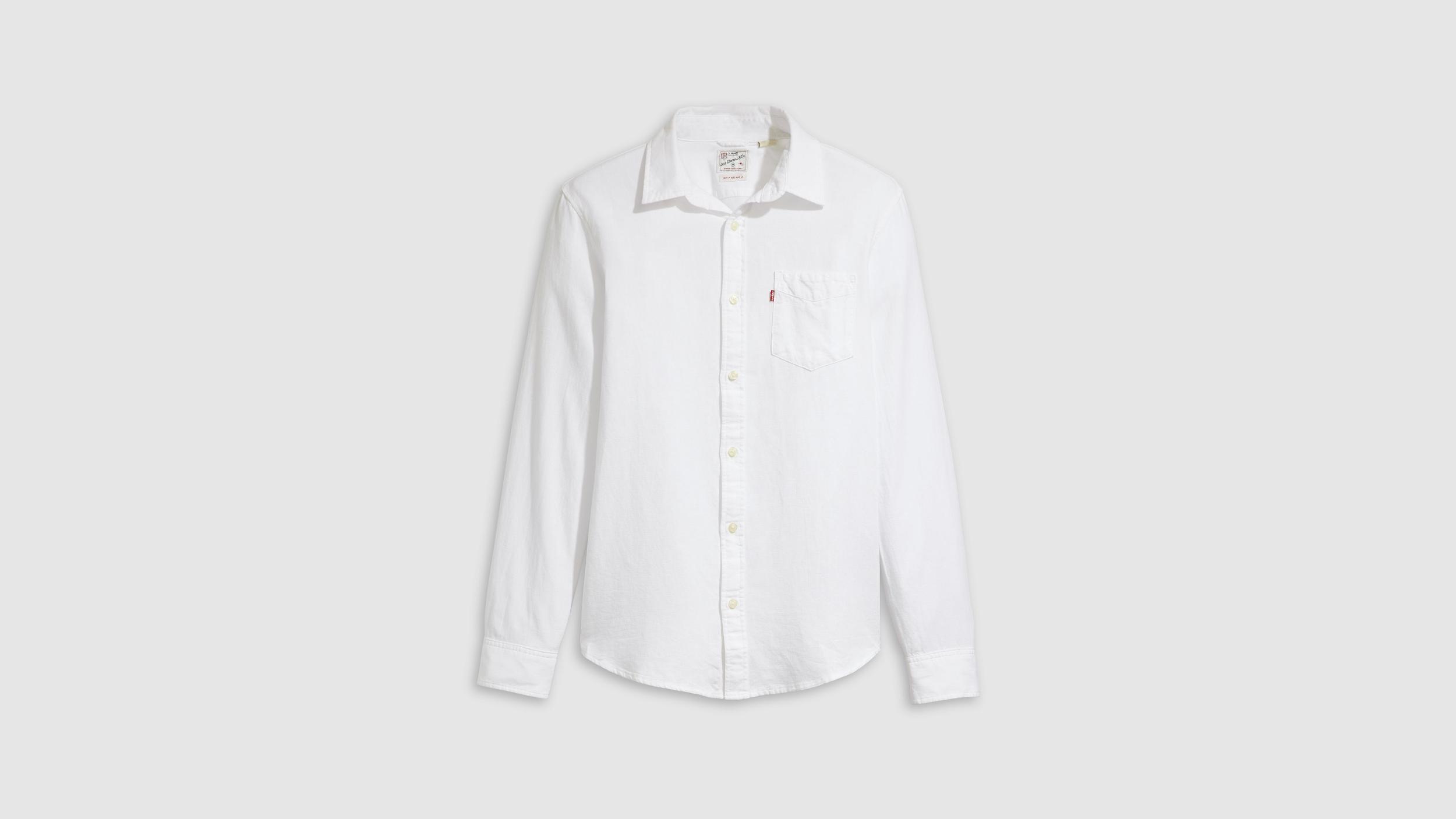 Sunset One Pocket Cotton Linen Standard Fit Shirt Product Image
