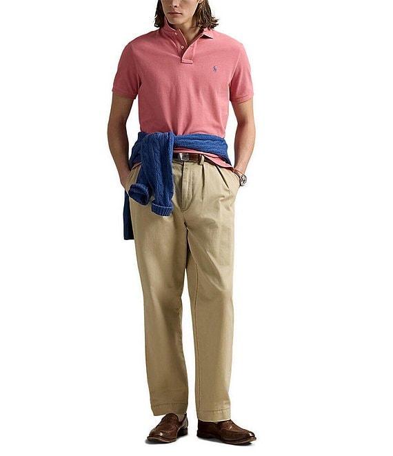 Polo Ralph Lauren Custom Slim Fit Solid Mesh Polo Shirt Product Image