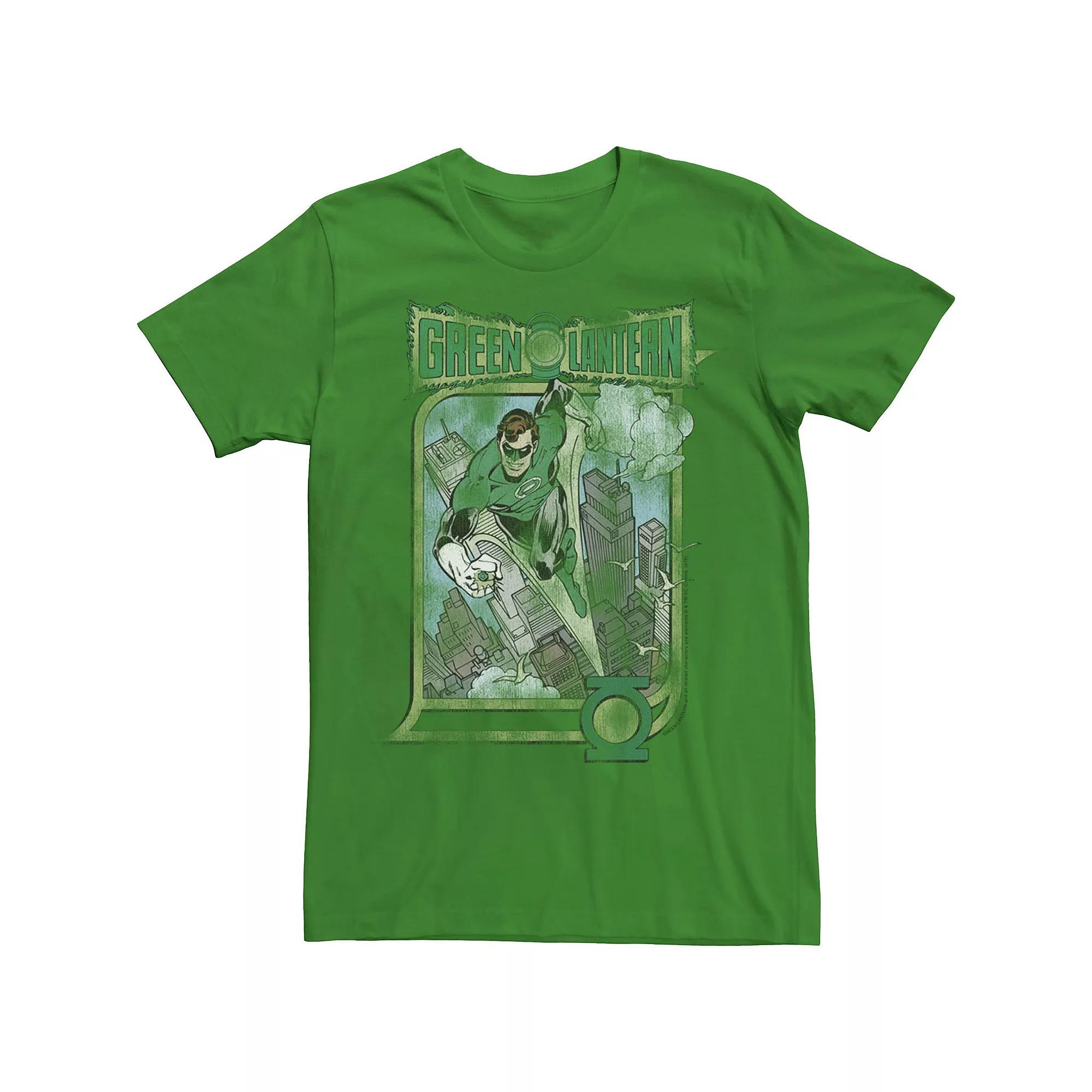 Men's Green Lantern Green City Comic Tee,  Product Image