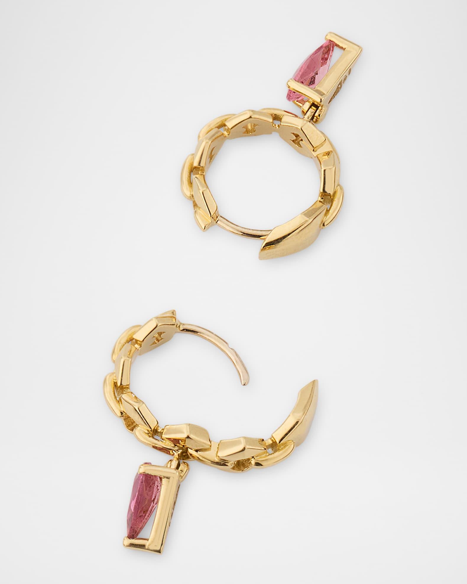 18K Yellow Gold Bond Mini Hoop Earrings Product Image