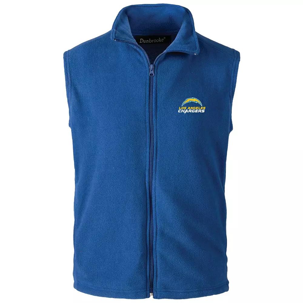 Men's Royal New York Giants Houston Fleece Full-Zip Vest,  Product Image