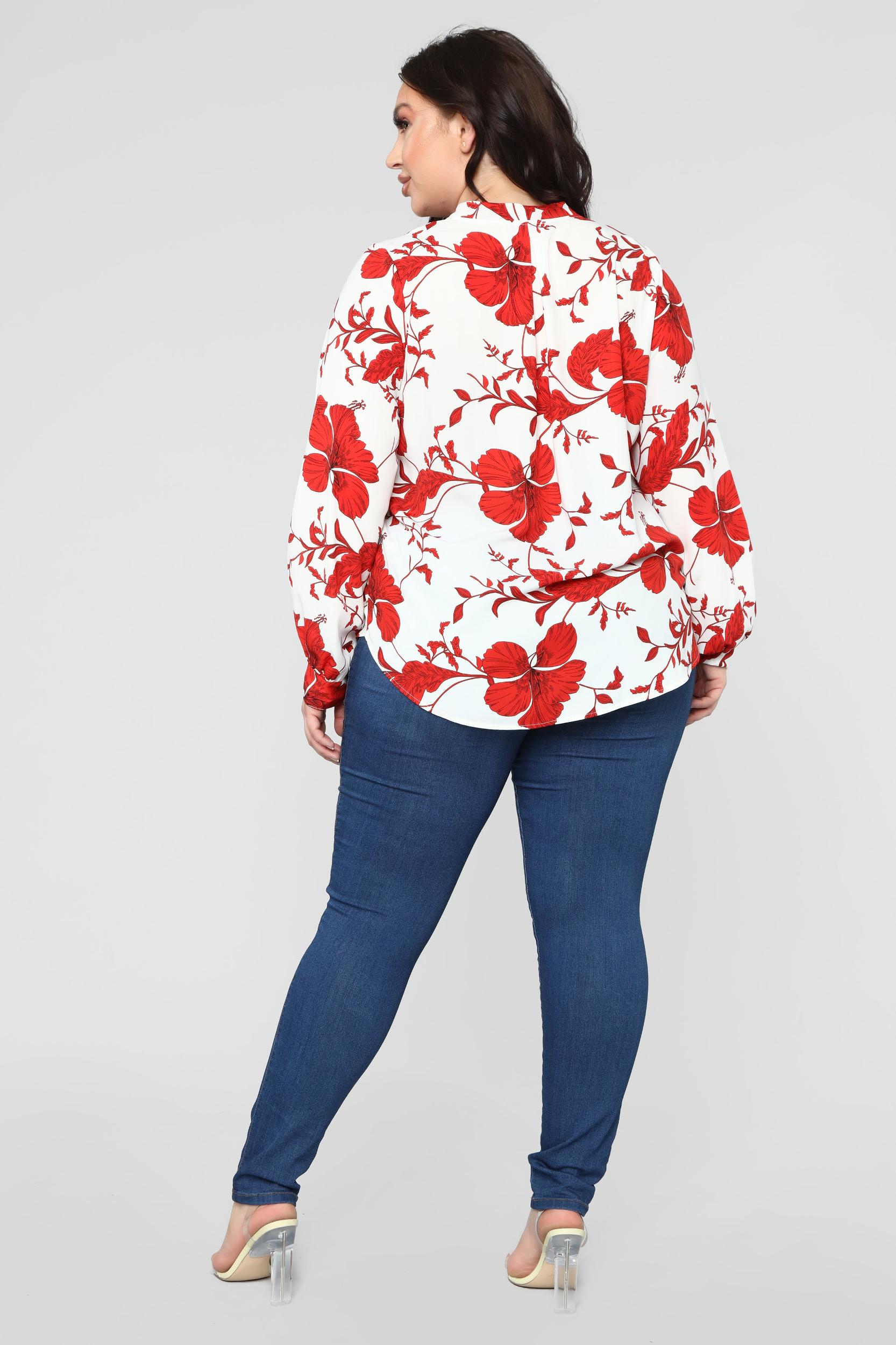 Floral Emotions Top - White/Combo Product Image