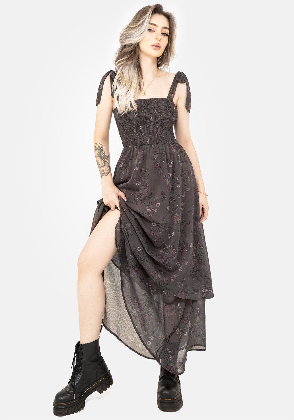 Arnora Cami Tiered Shirred Bodice Maxi Dress Product Image