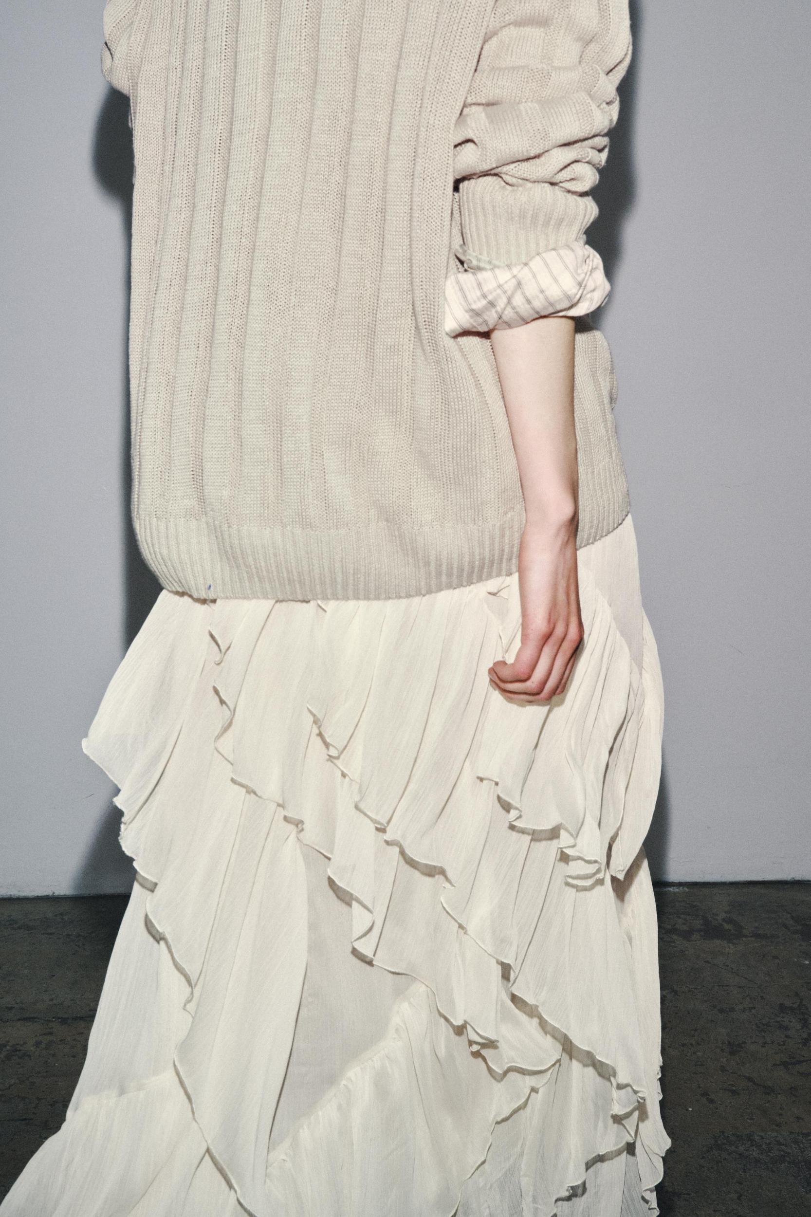 ZW COLLECTION COTTON GAUZE SKIRT Product Image