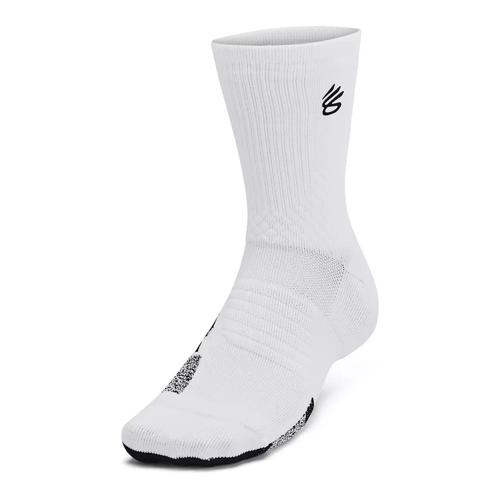 Men's Under Armour Curry ArmourDry™ Playmaker Mid-Crew Socks,  Product Image