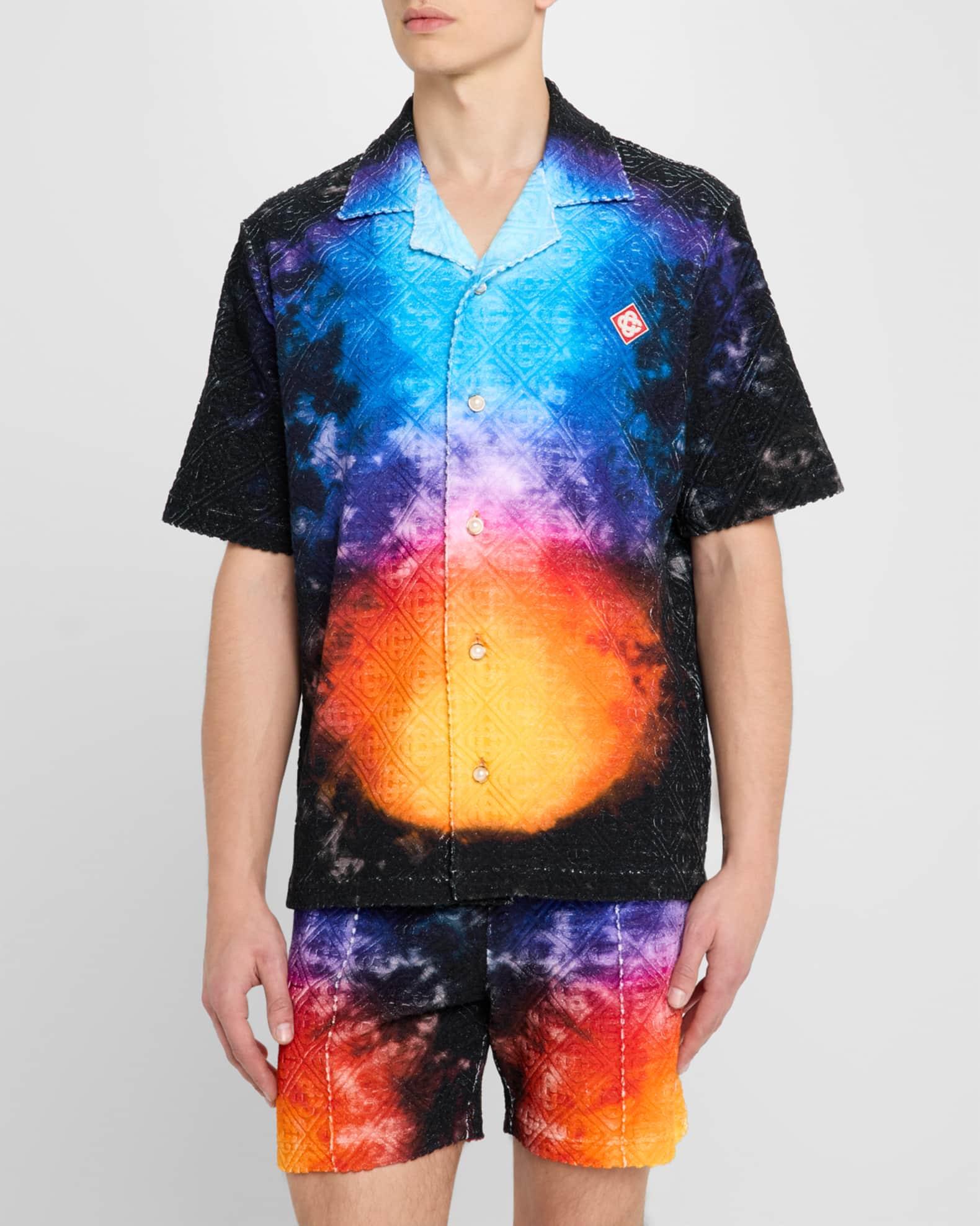 Men's Gradient Monogram Toweling Camp Shirt Product Image