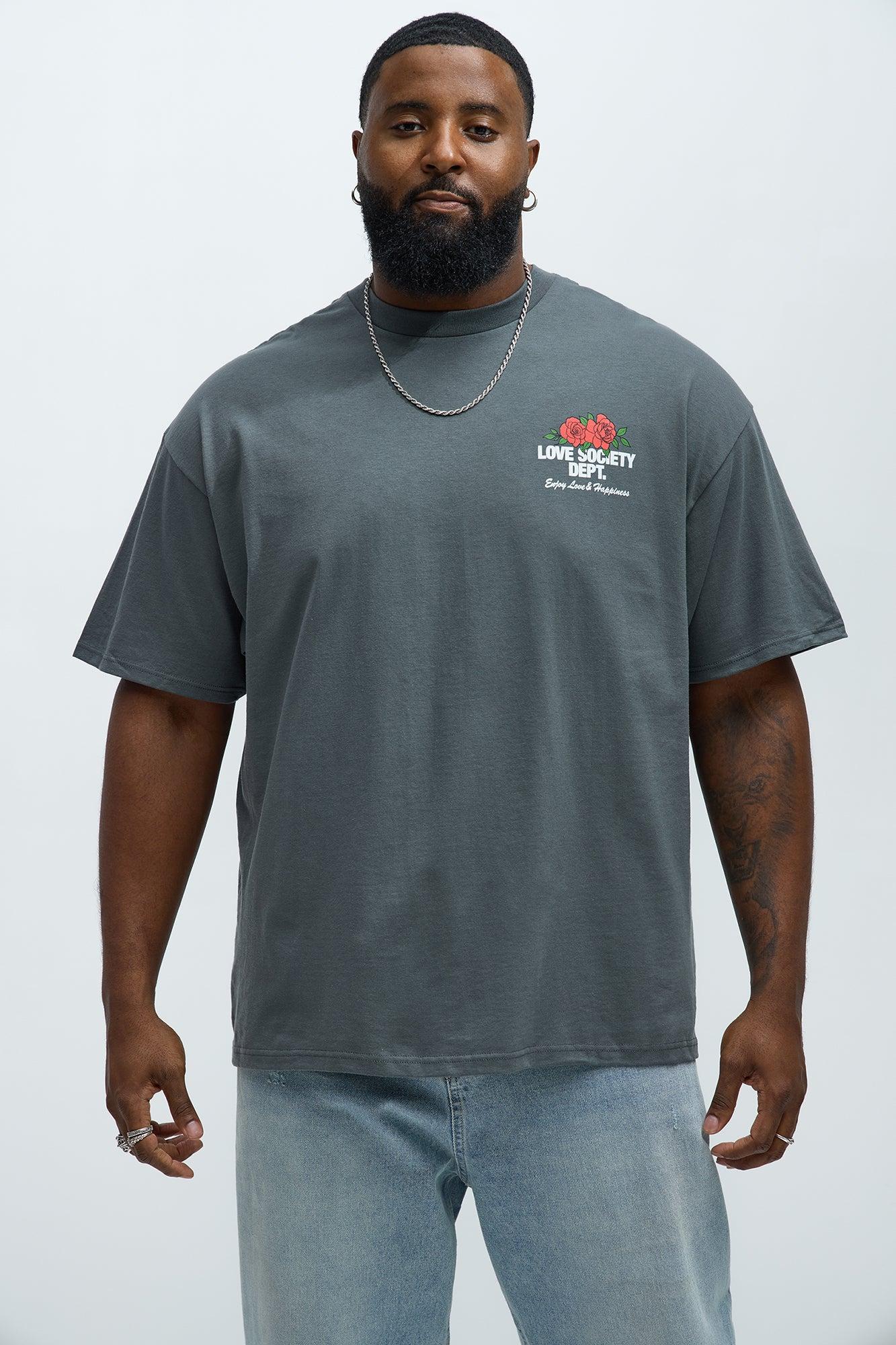 Love Society Dept. Short Sleeve Tee - Grey Product Image
