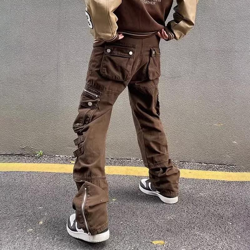 Sopula Unisex Men's Multi-Pocket Casual Pants Functional Cargo Pants Product Image