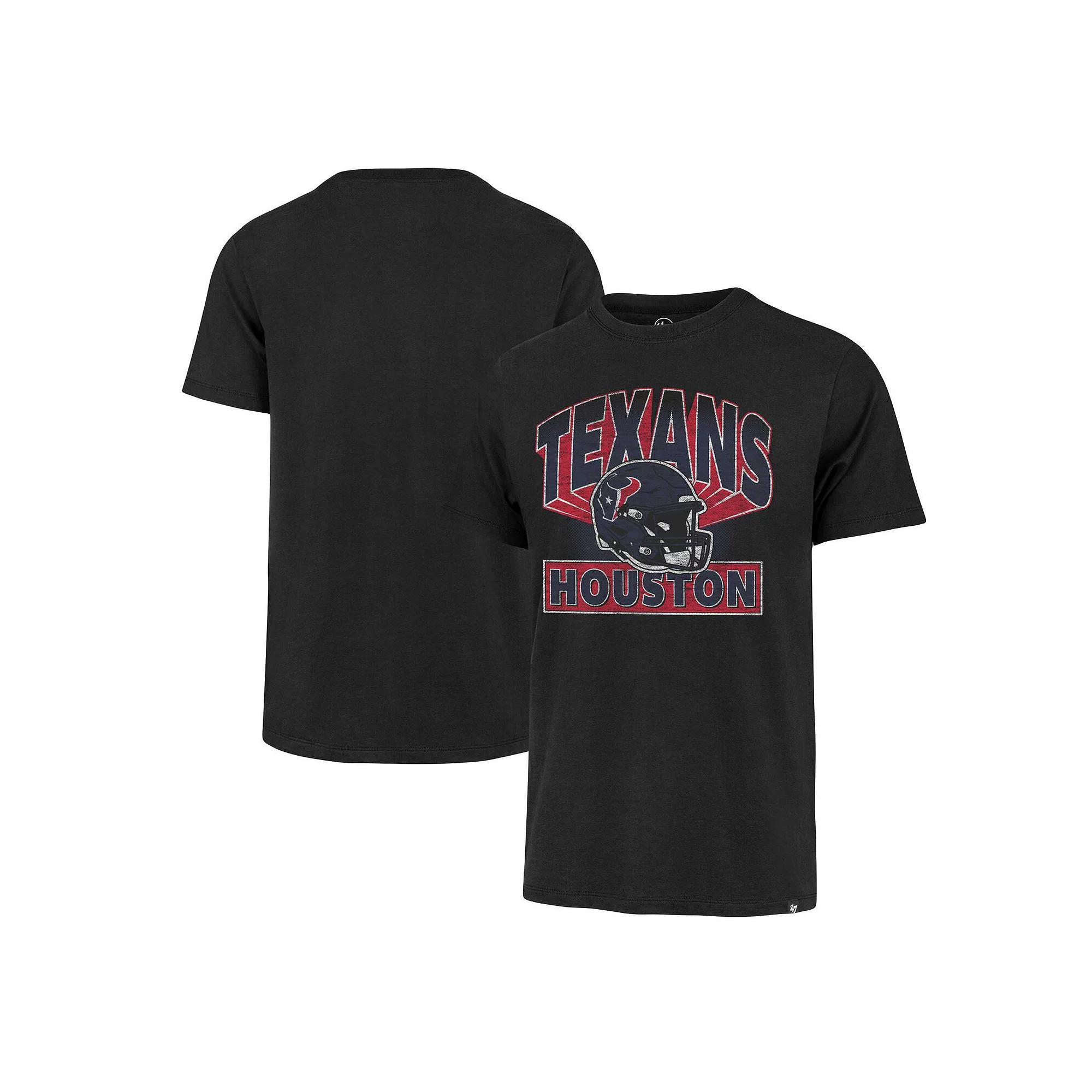 Men's '47 Black Houston Texans Amplify Franklin T-Shirt,  Product Image