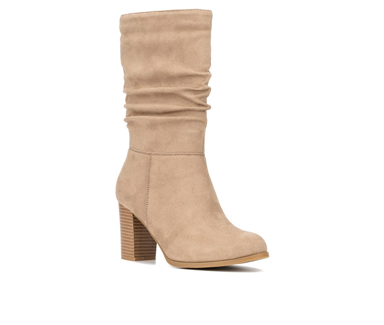 Women's New York and Company Amena Mid Calf Heeled Boots Product Image