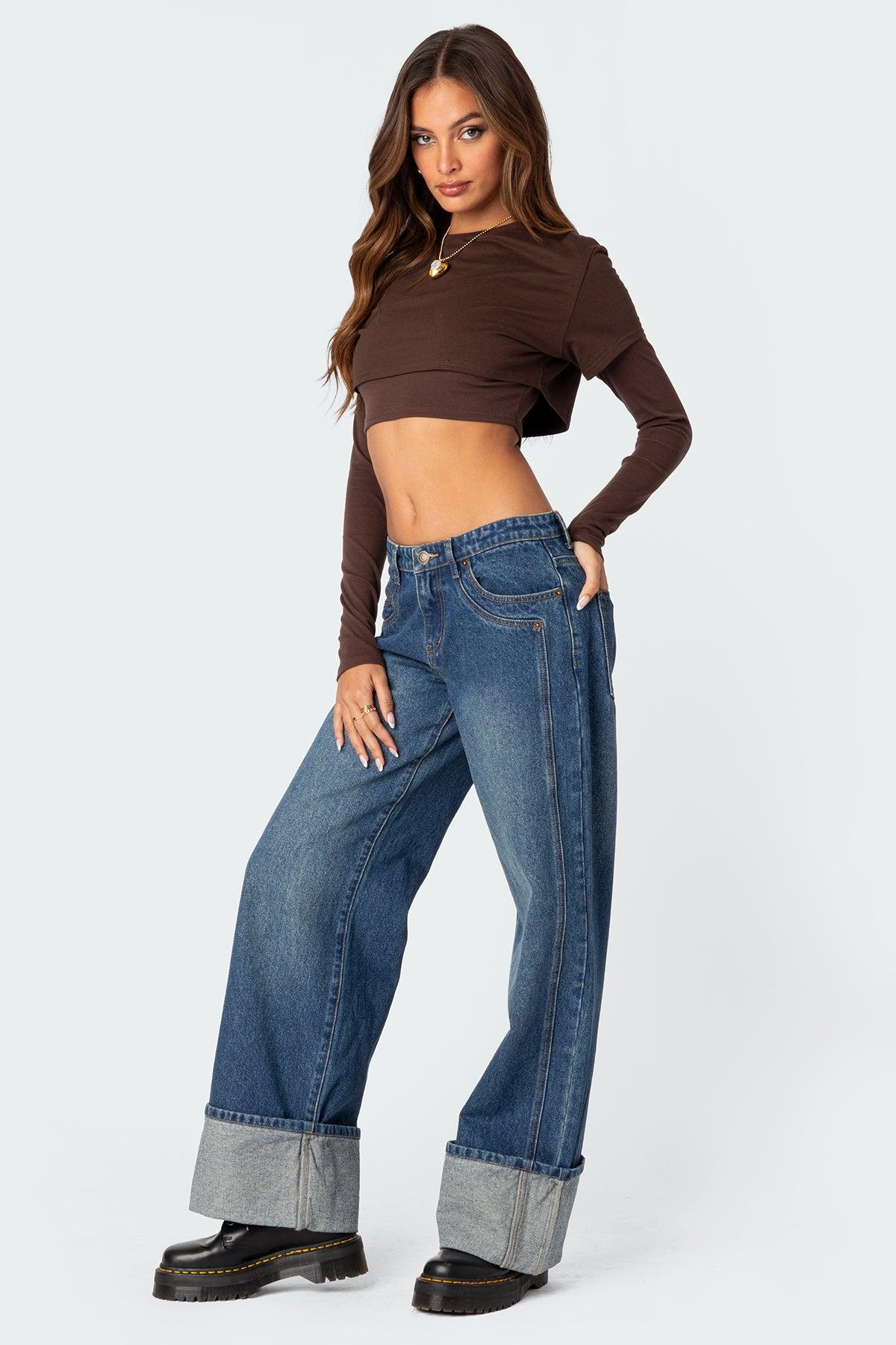 Vick Layered Cropped T-Shirt Product Image