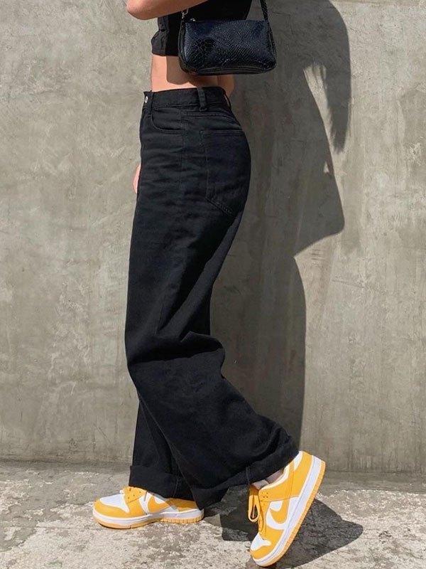 Relaxed Mid Waist Boyfriend Jeans Product Image