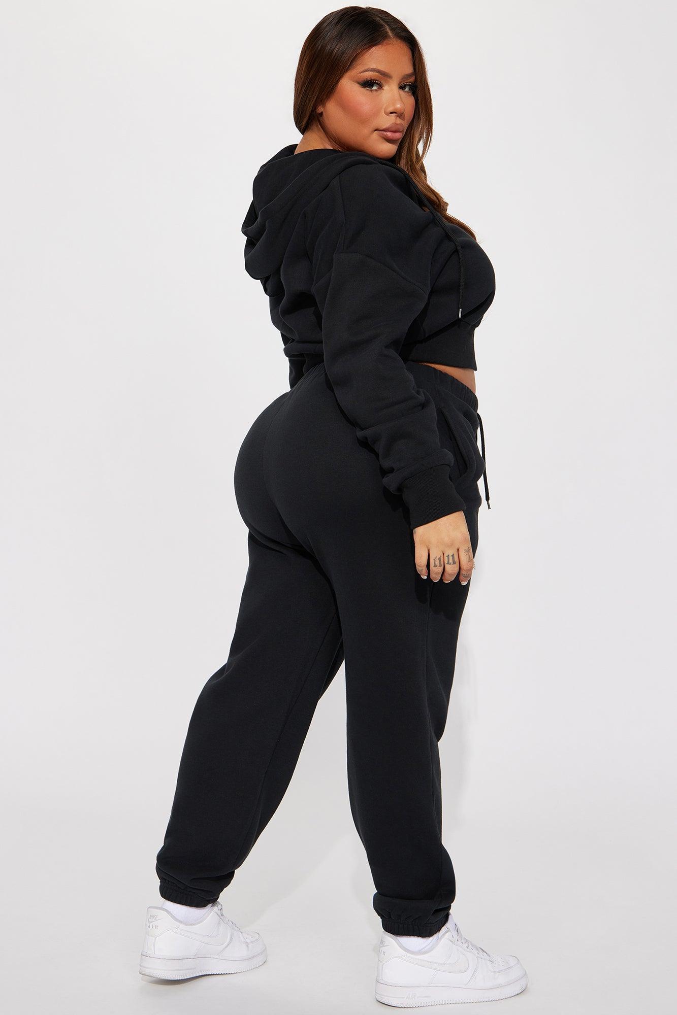 Brianna Jogger Pant Set - Black Product Image