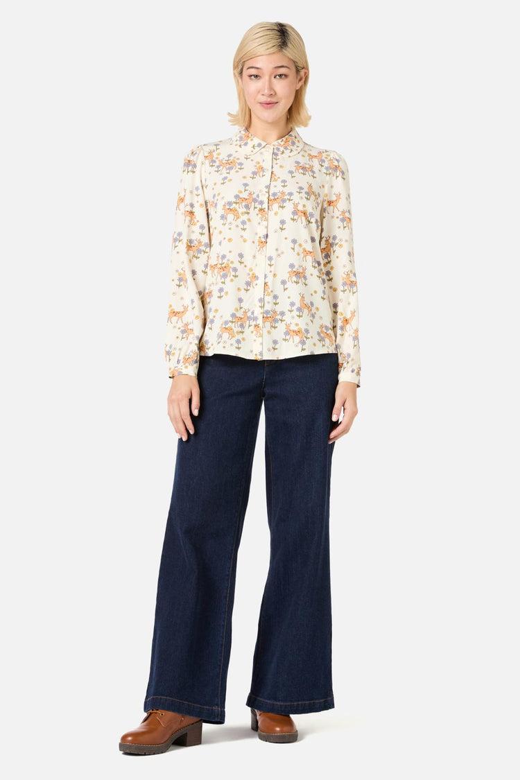 Meadow Deer Long Sleeve Blouse Product Image