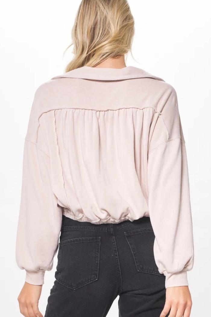 Fleece Cropped Sweater Product Image