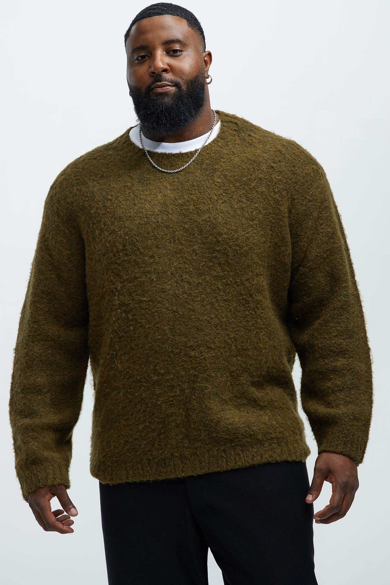 Always Here Crewneck Sweater - Olive Product Image