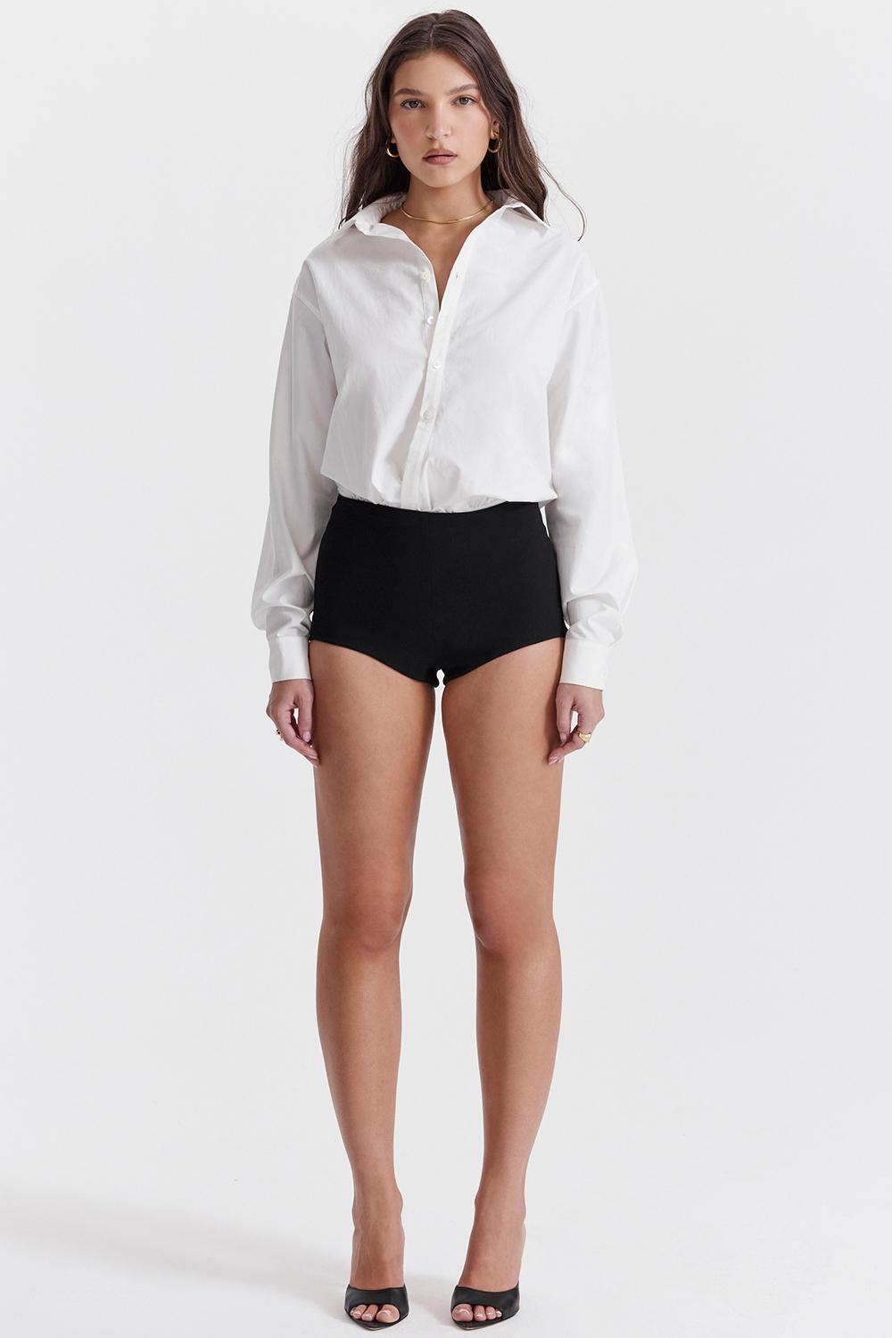 Tahni  black high waisted shorts Product Image