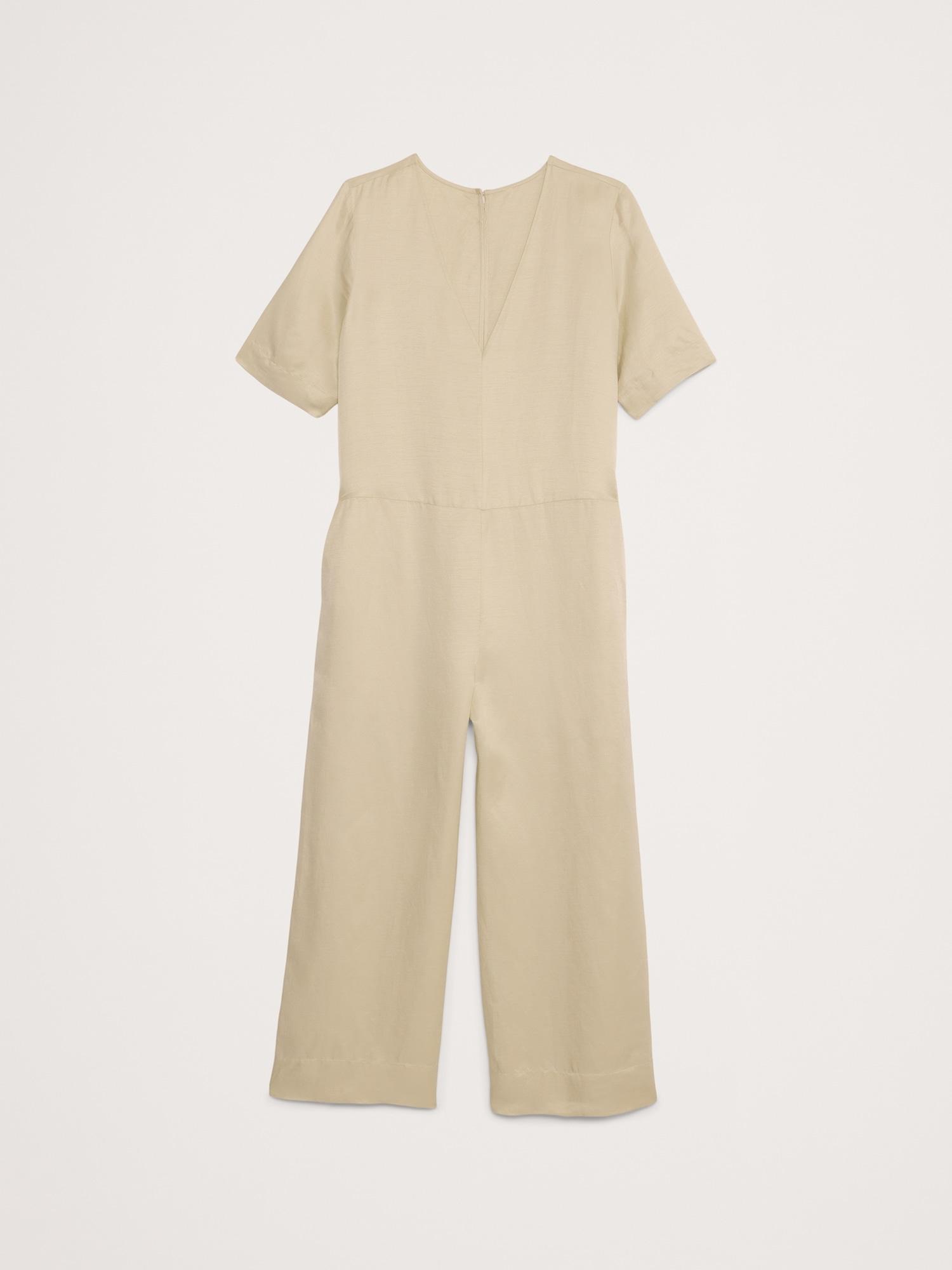 Viscose-Linen Wide-Leg Jumpsuit Product Image