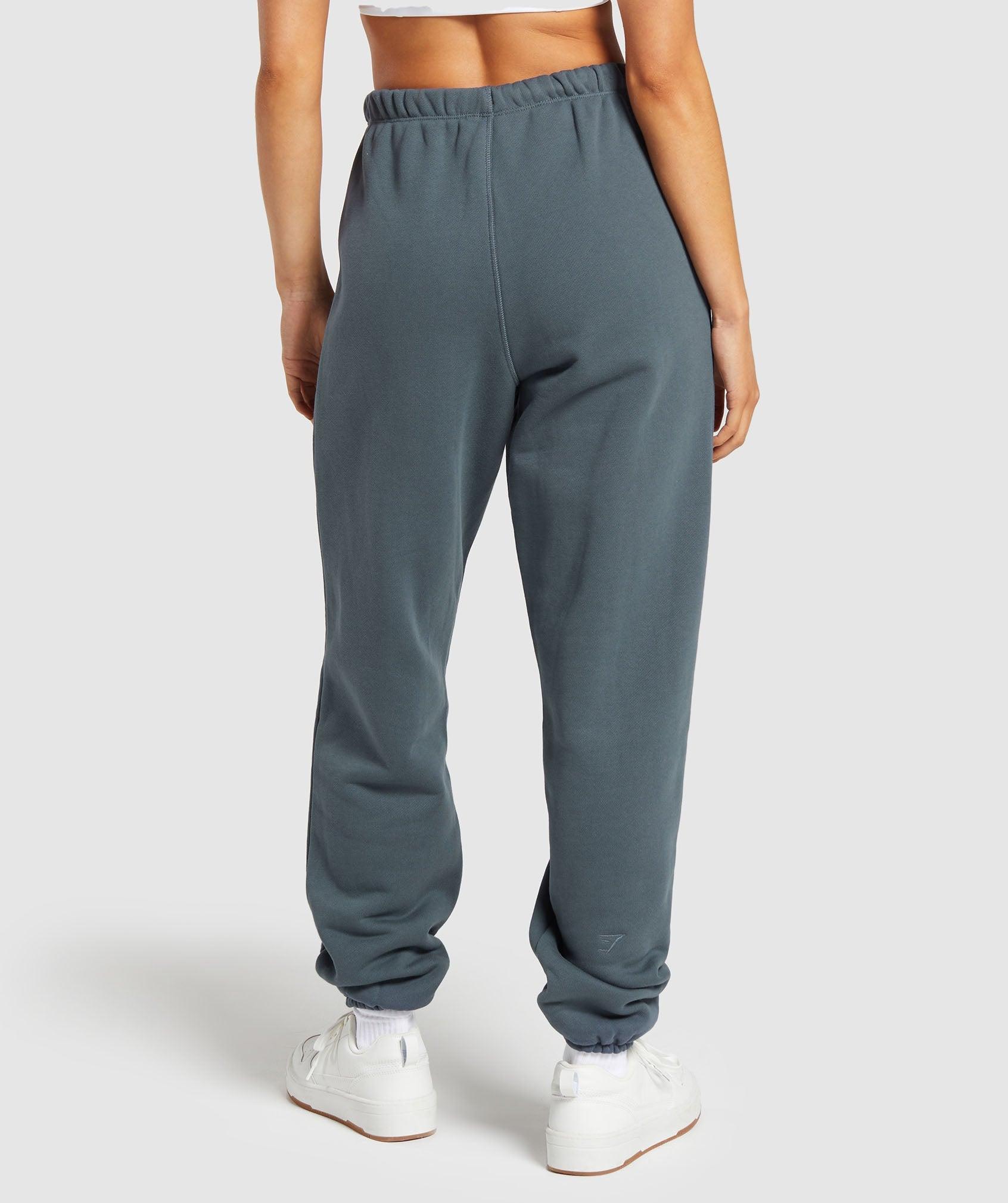 Gymshark Heavyweight Loopback Sweat Joggers - Titanium Blue Female Product Image