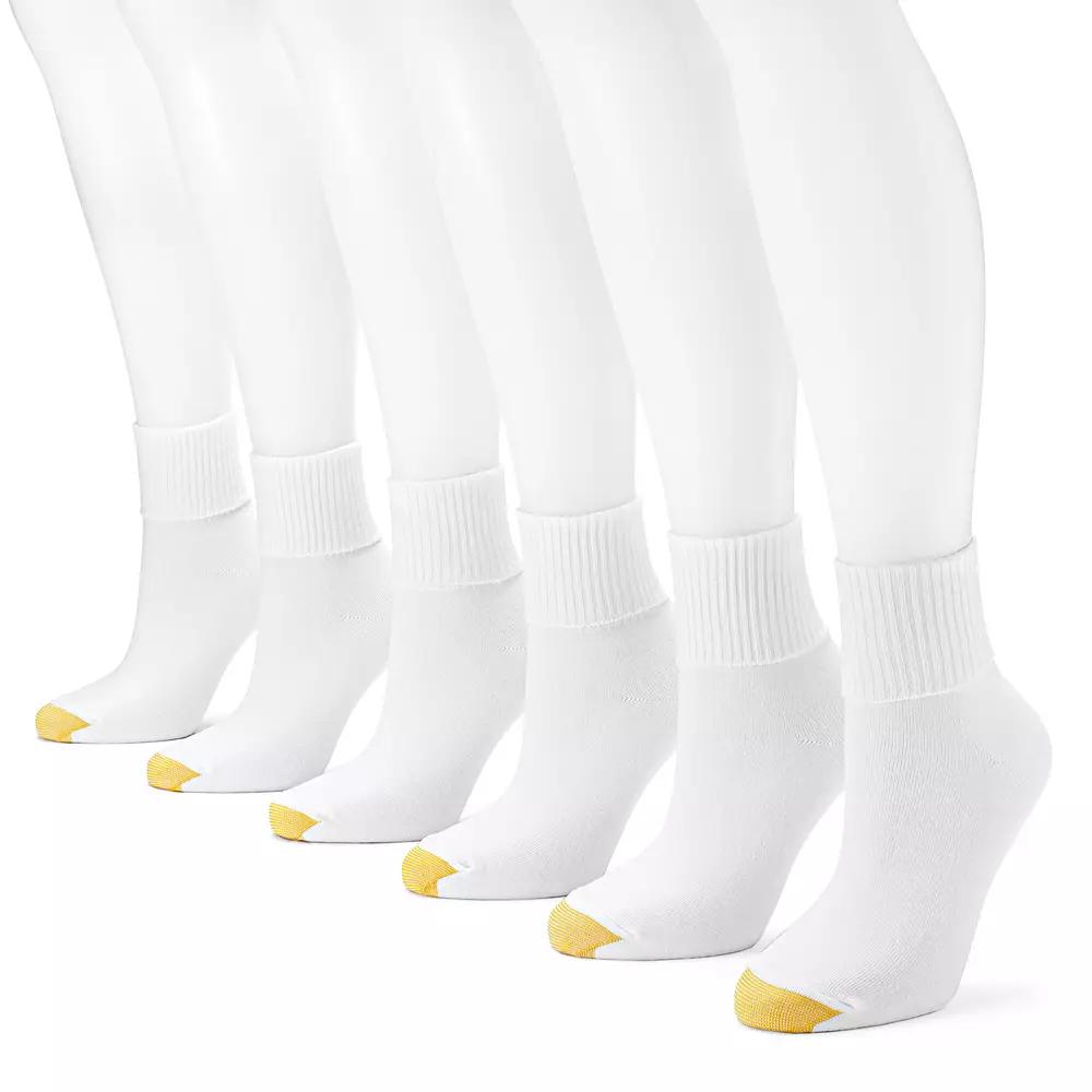 Women's GOLDTOE® 6-pack Turn-Cuff Socks,  Product Image