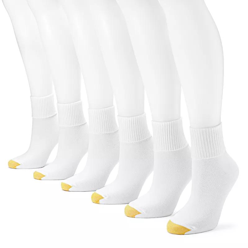 Women's GOLDTOE® 6-pack Turn-Cuff Socks,  Product Image