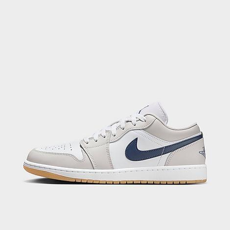Jordan Mens Jordan AJ 1 Low - Mens Shoes White/Black/Starfish Product Image