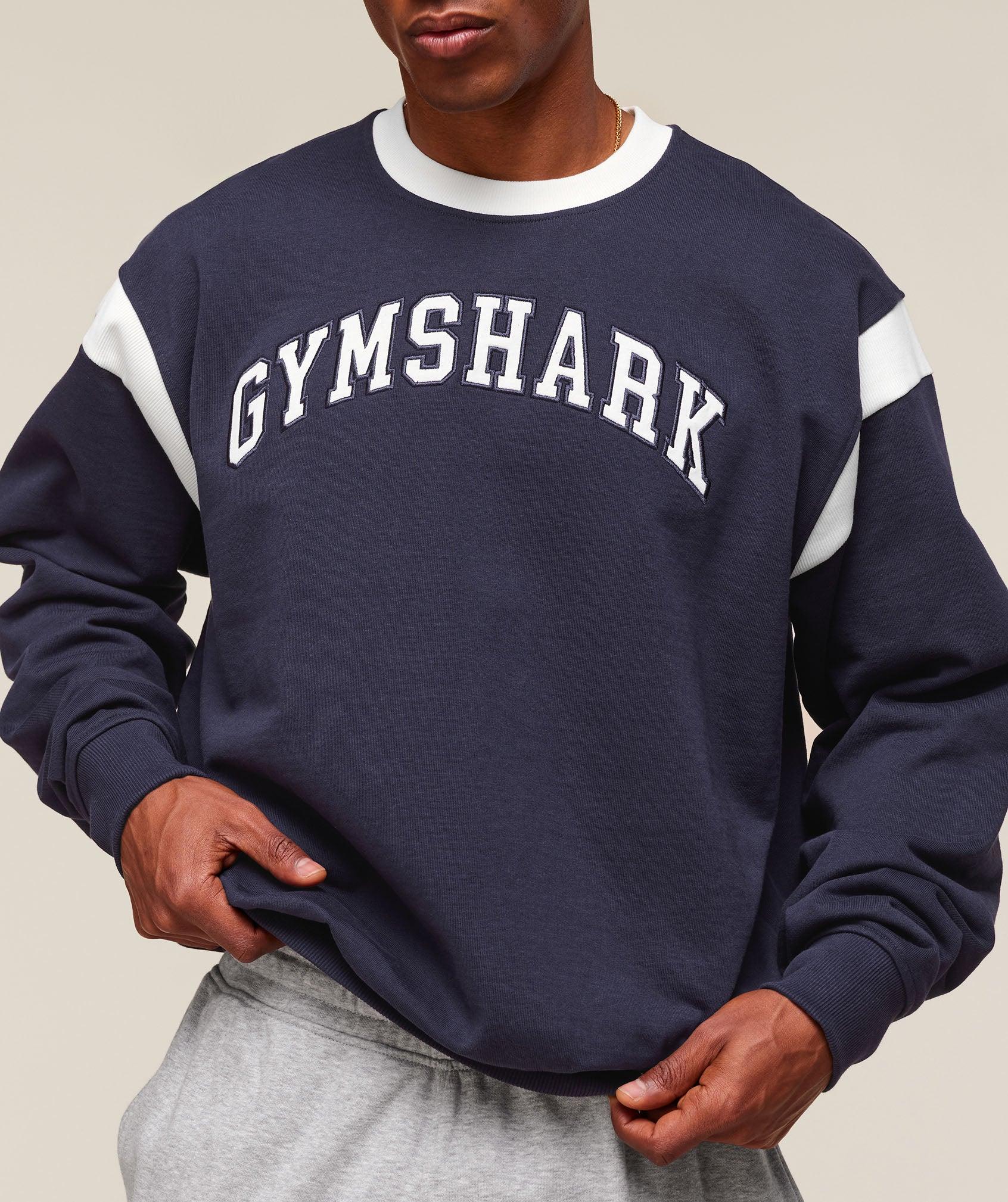 Gymshark GSLC Crew - Heavy Blue Male Product Image