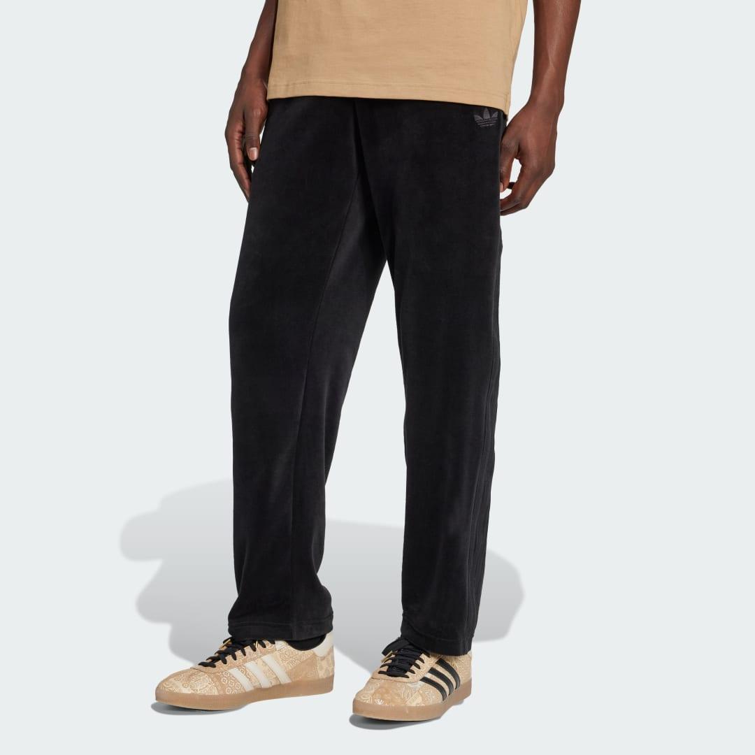 adidas SST Adicolor Velour Track Pants Black XL Mens Product Image
